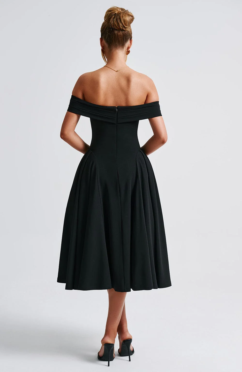 Miranda Midi Dress - Black - Image 4
