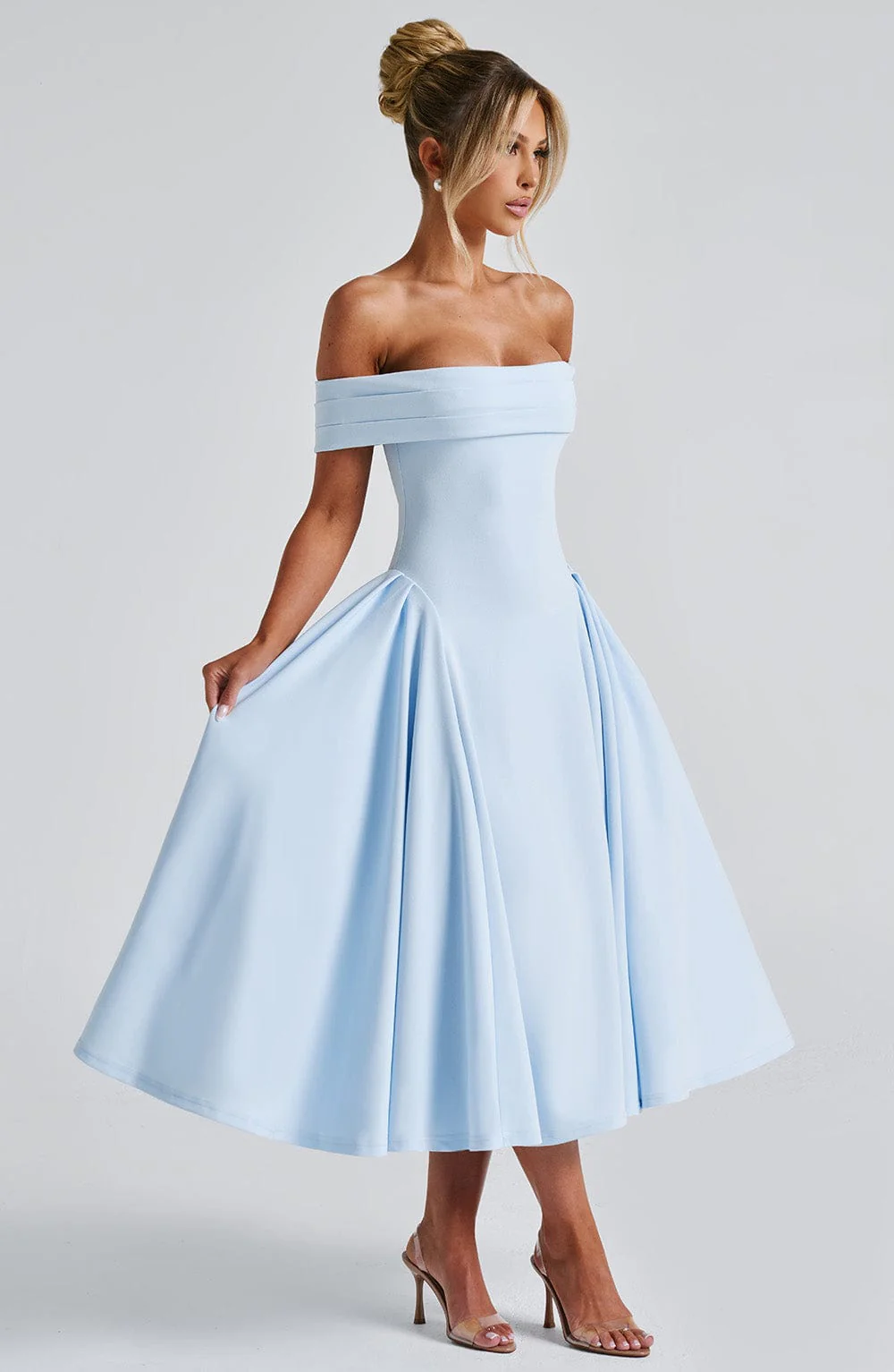 Miranda Midi Dress - Blue - Image 6