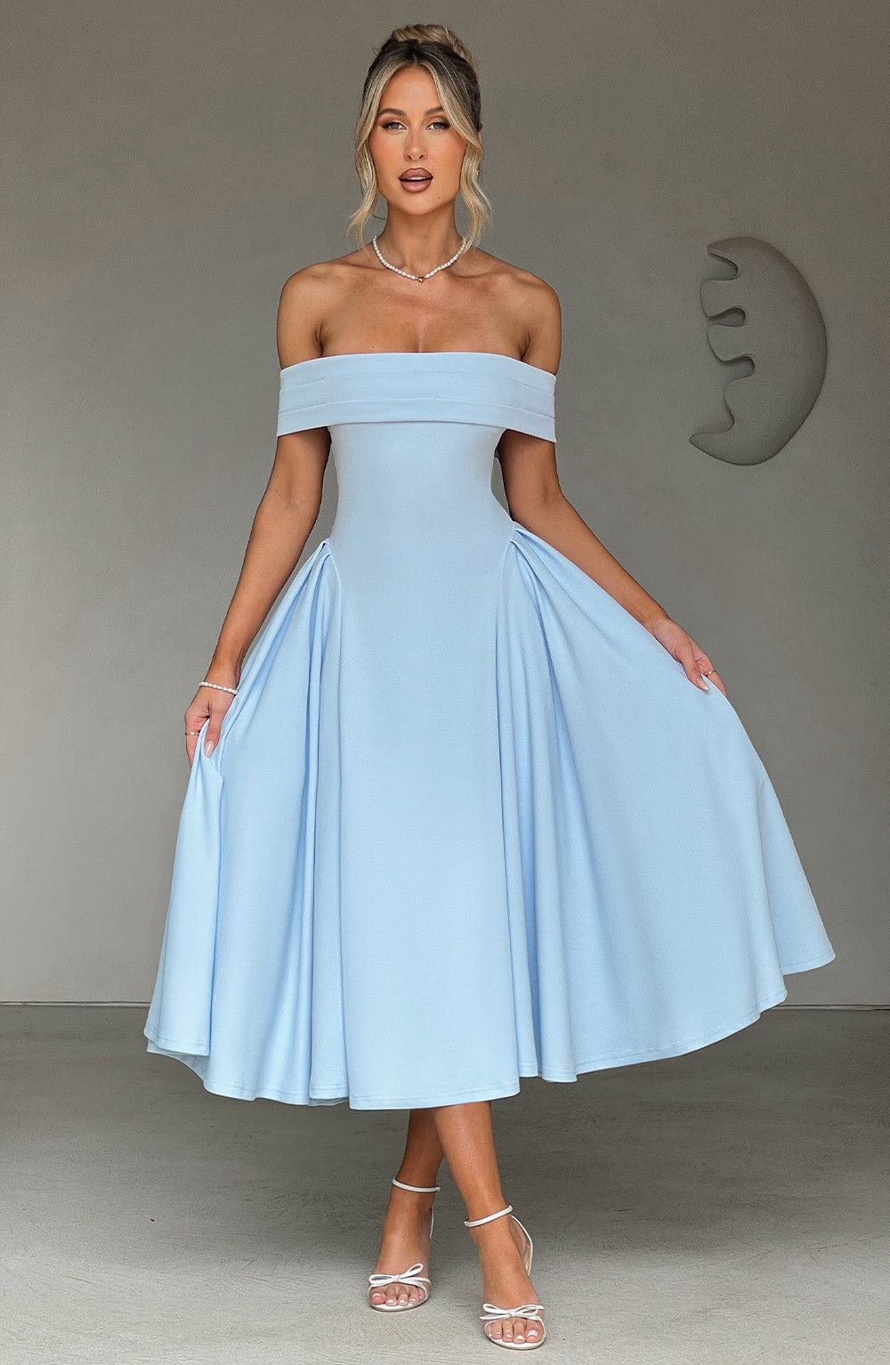 Miranda Midi Dress - Blue - Image 7
