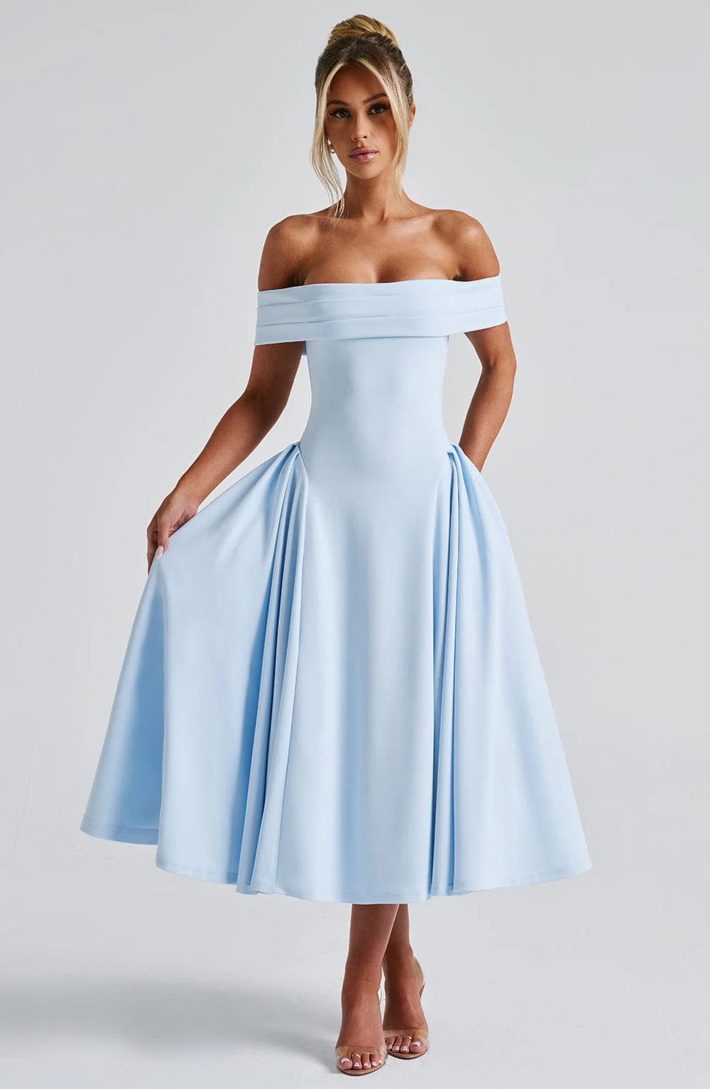 Miranda Midi Dress - Blue - Image 8