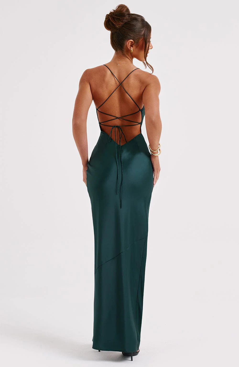 Misha Maxi Dress - Emerald - Image 5