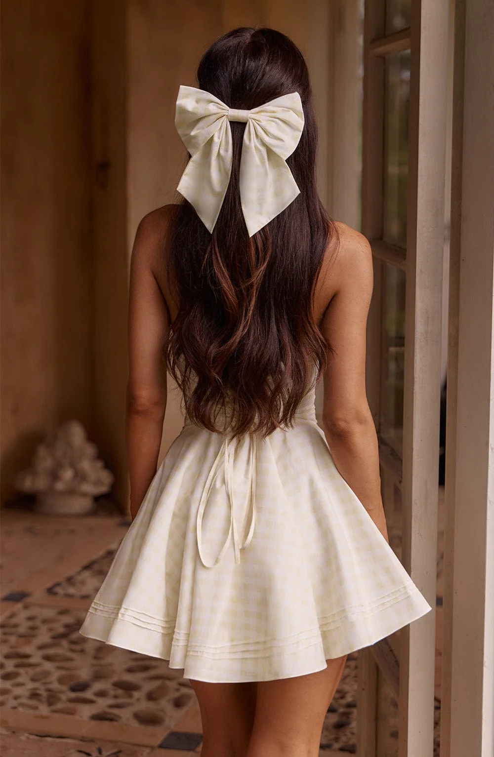Mitzi Bow - Lemon Gingham - Image 4