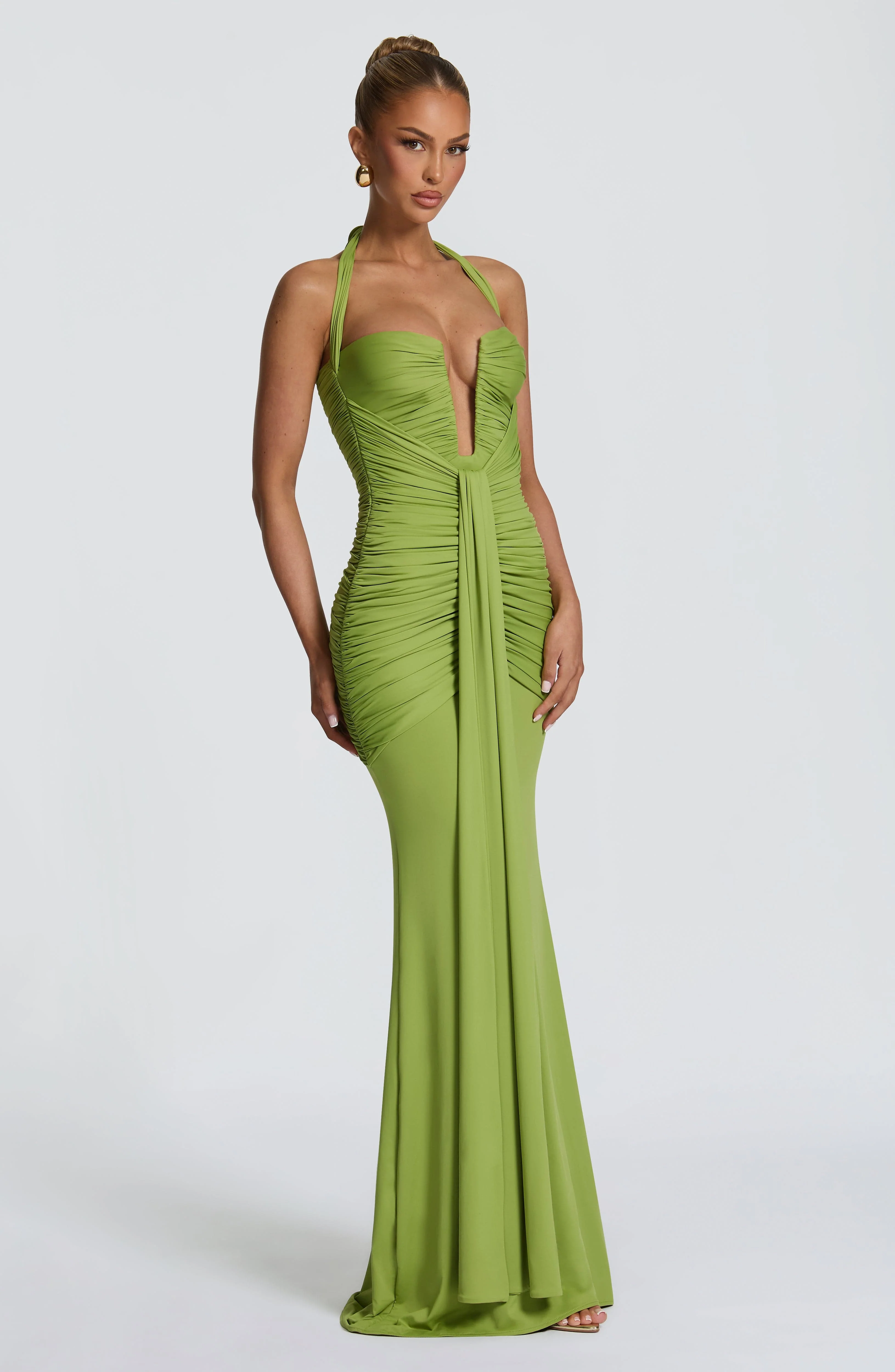 Morrigan Maxi Dress - Olive - Image 3