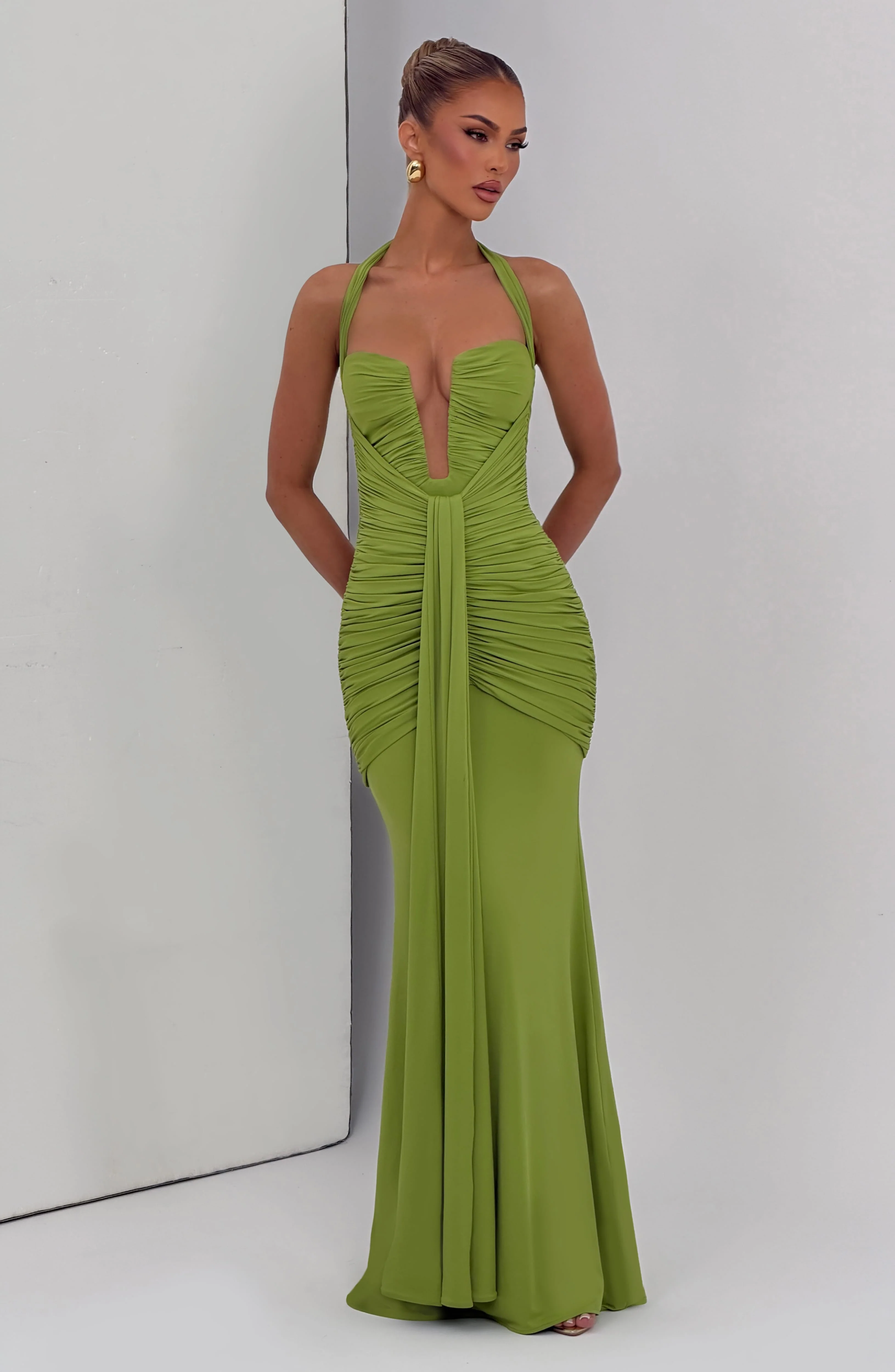Morrigan Maxi Dress - Olive - Image 5