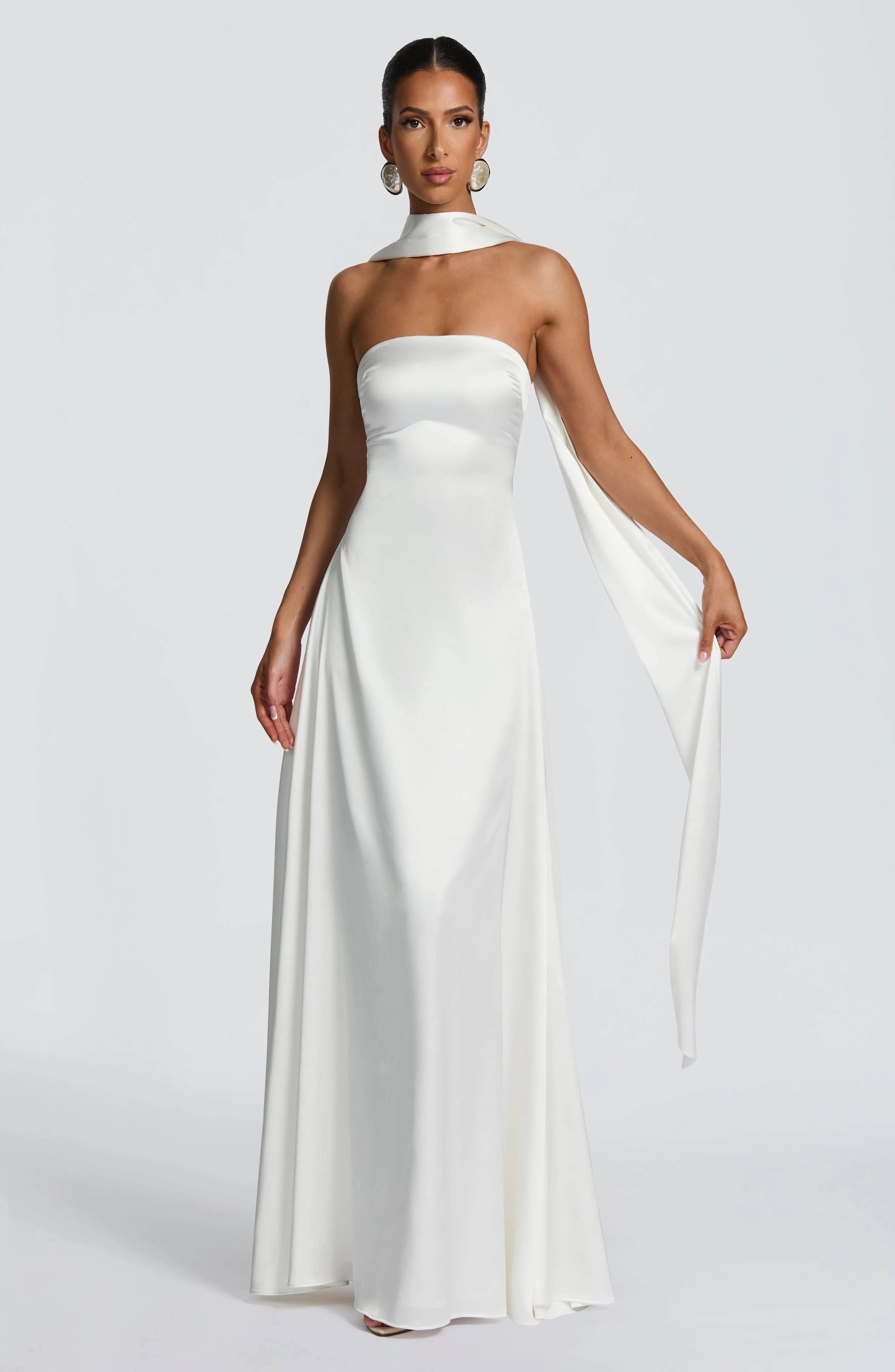 Morven Maxi Dress - Ivory - Image 14