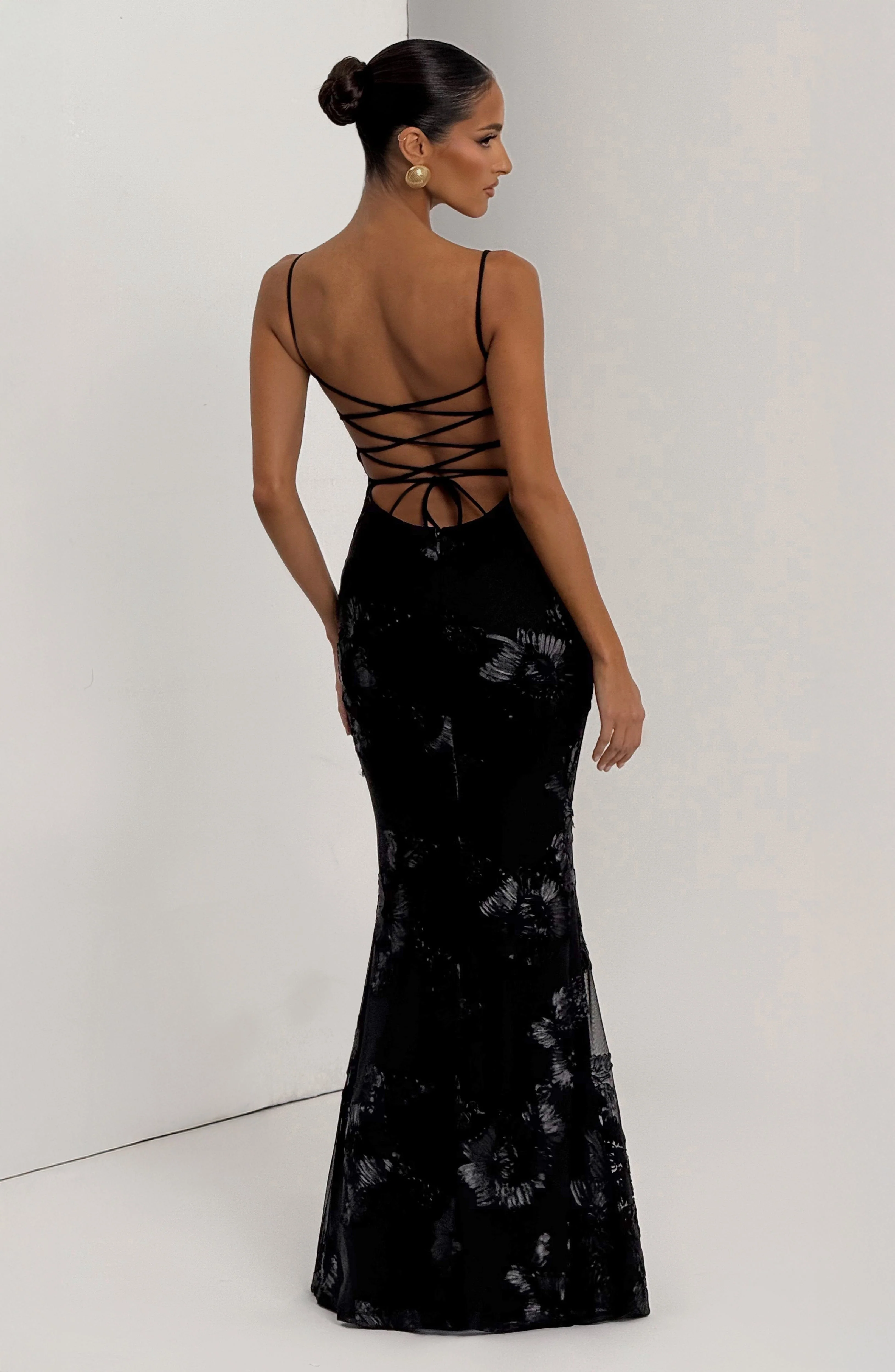 Nefertiti Maxi Dress - Black - Image 11