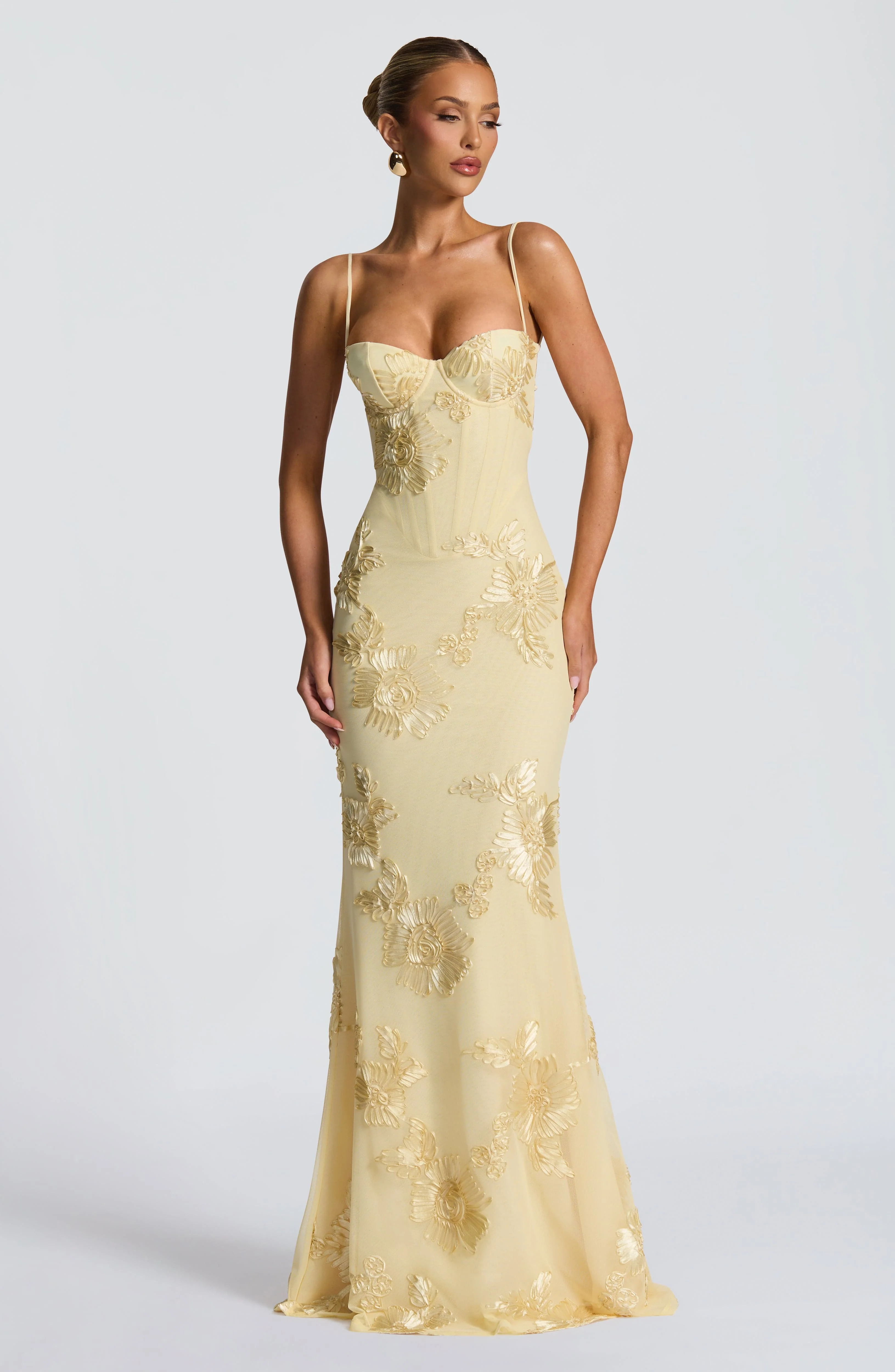 Nefertiti Maxi Dress - Lemon - Image 7