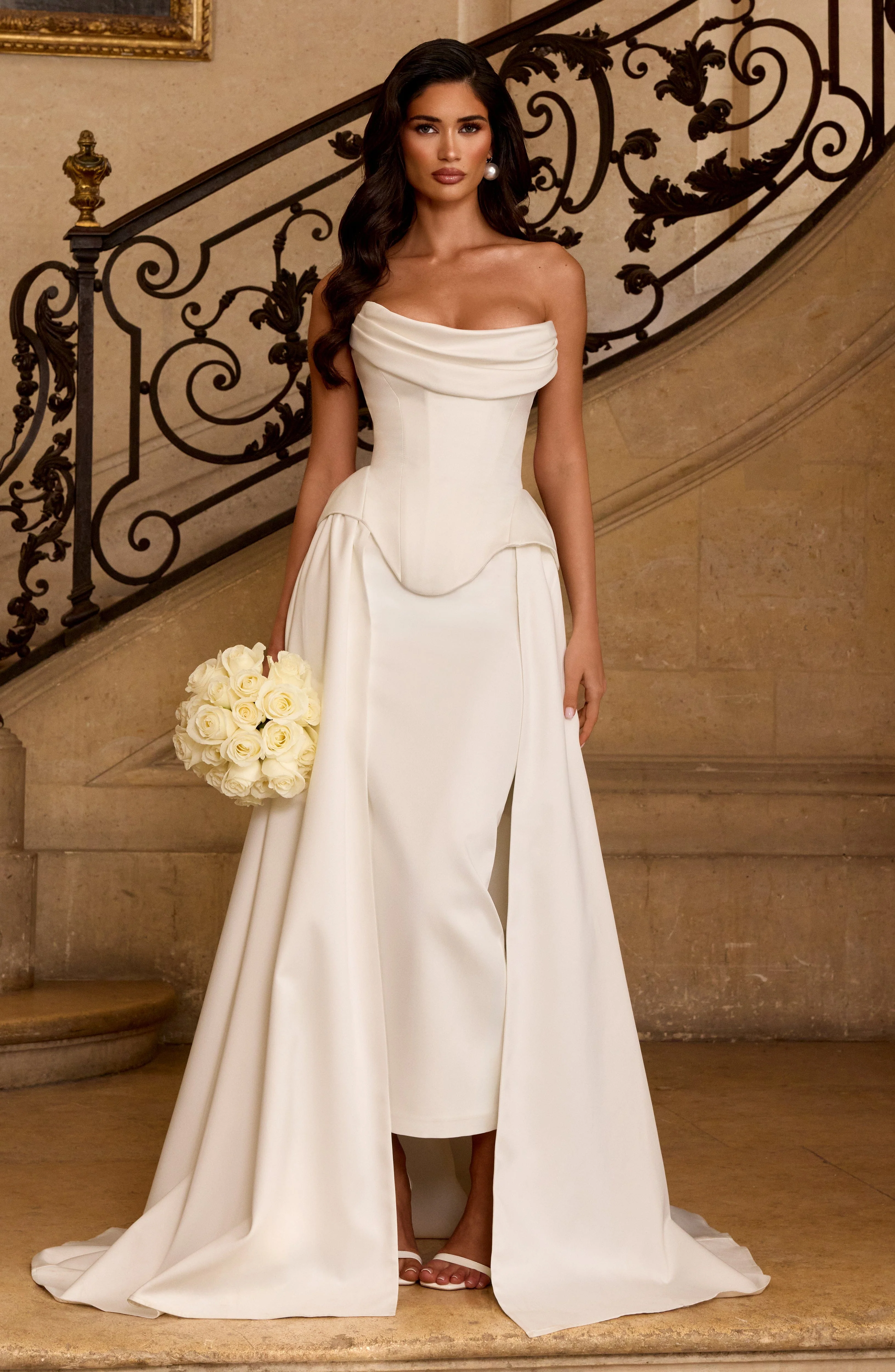 Neri Skirt Train - Ivory - Image 10