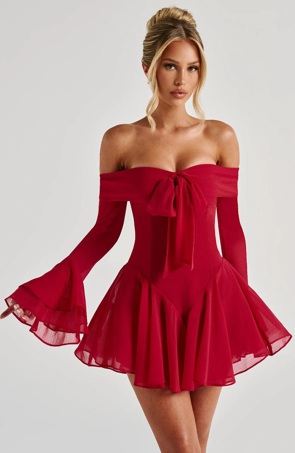 Nerissa Playsuit - Red - Image 2