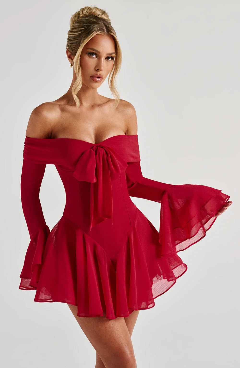 Nerissa Playsuit - Red - Image 6
