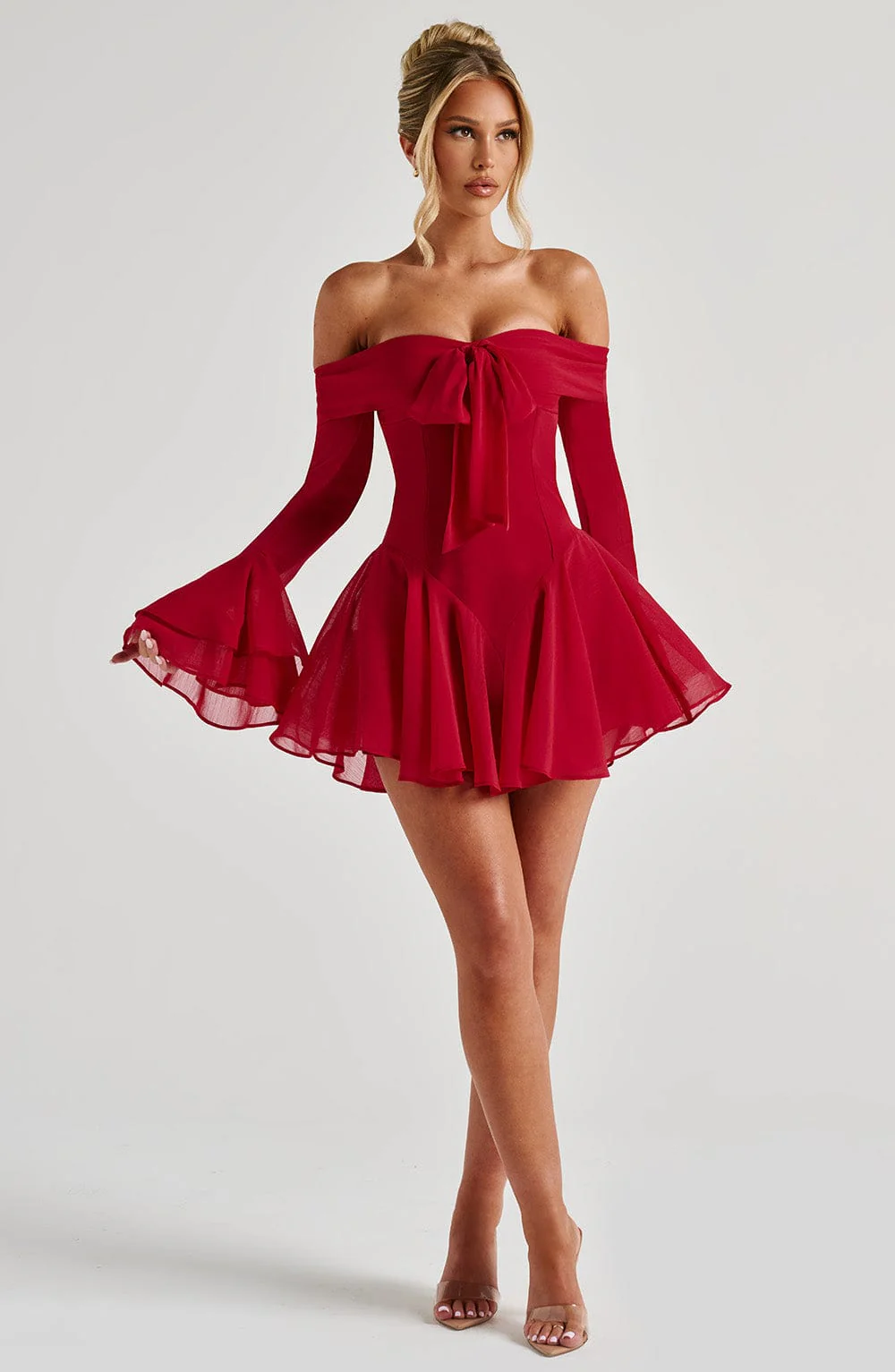 Nerissa Playsuit - Red - Image 8