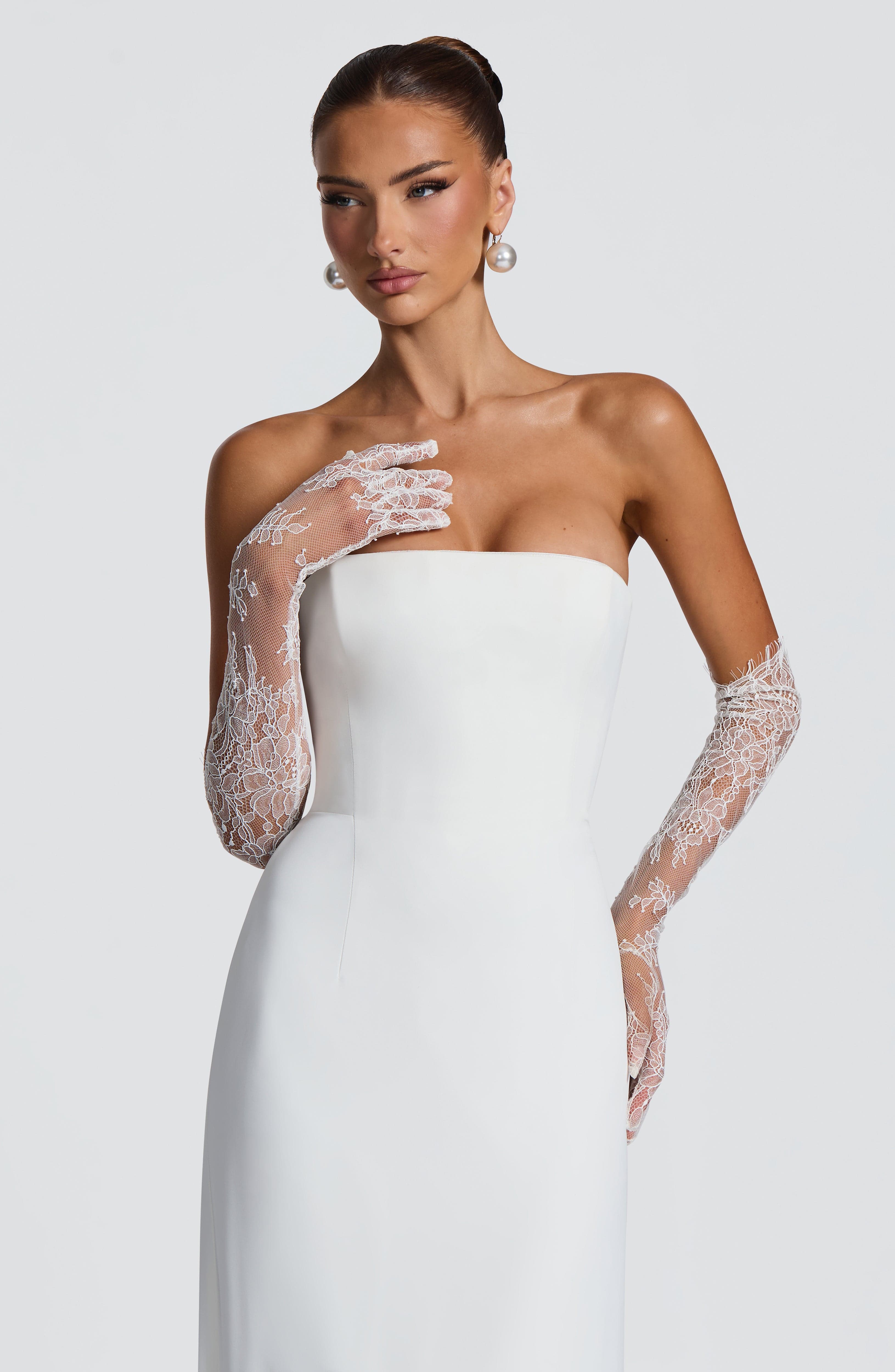 Nia Gloves - Ivory - Image 8