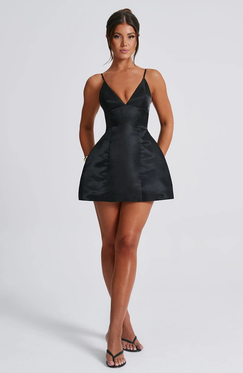 Nicole Mini Dress - Black - Image 3