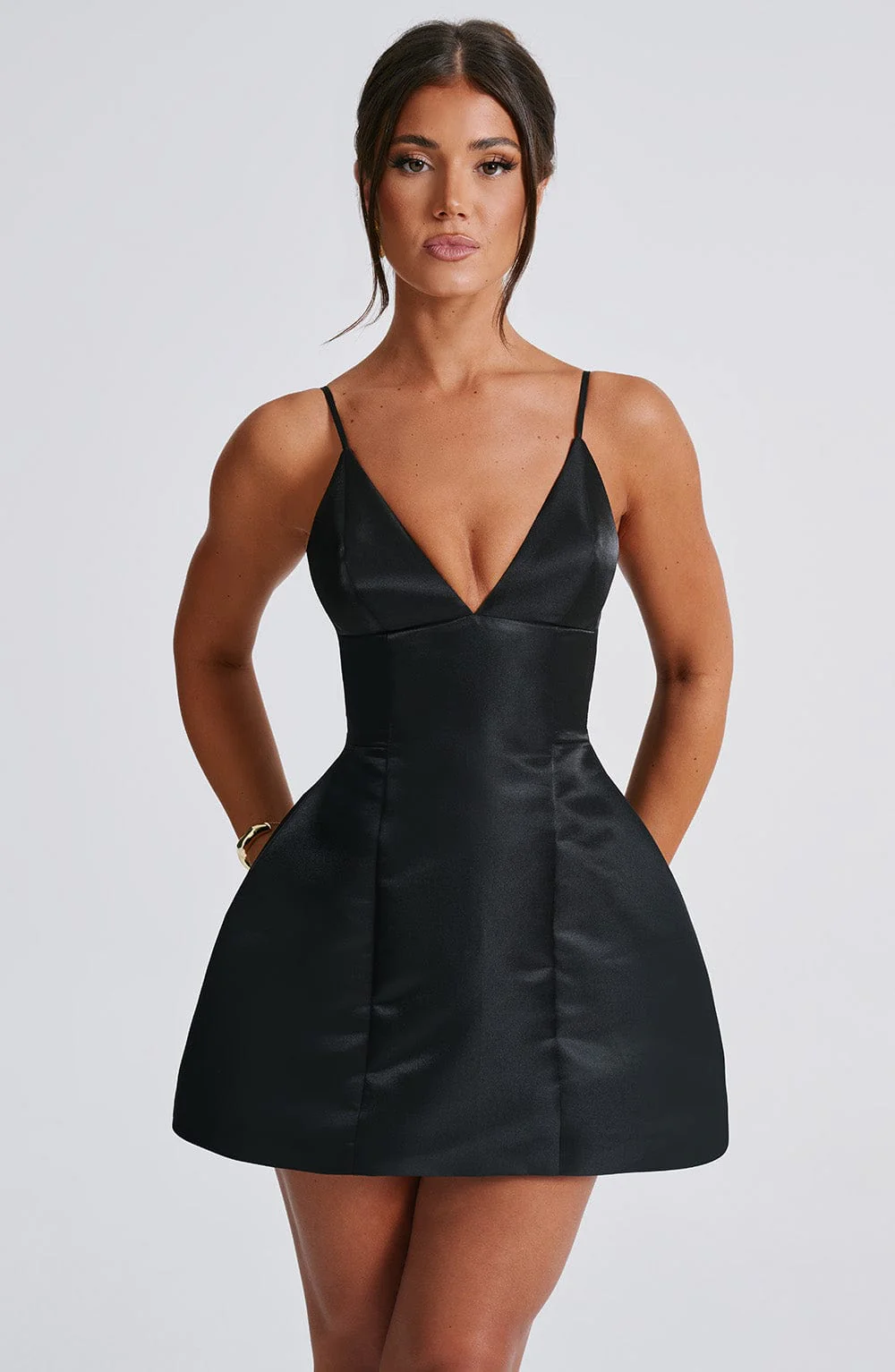 Nicole Mini Dress - Black - Image 8