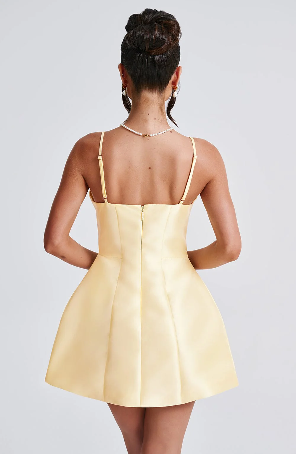 Nicole Mini Dress - Lemon - Image 8
