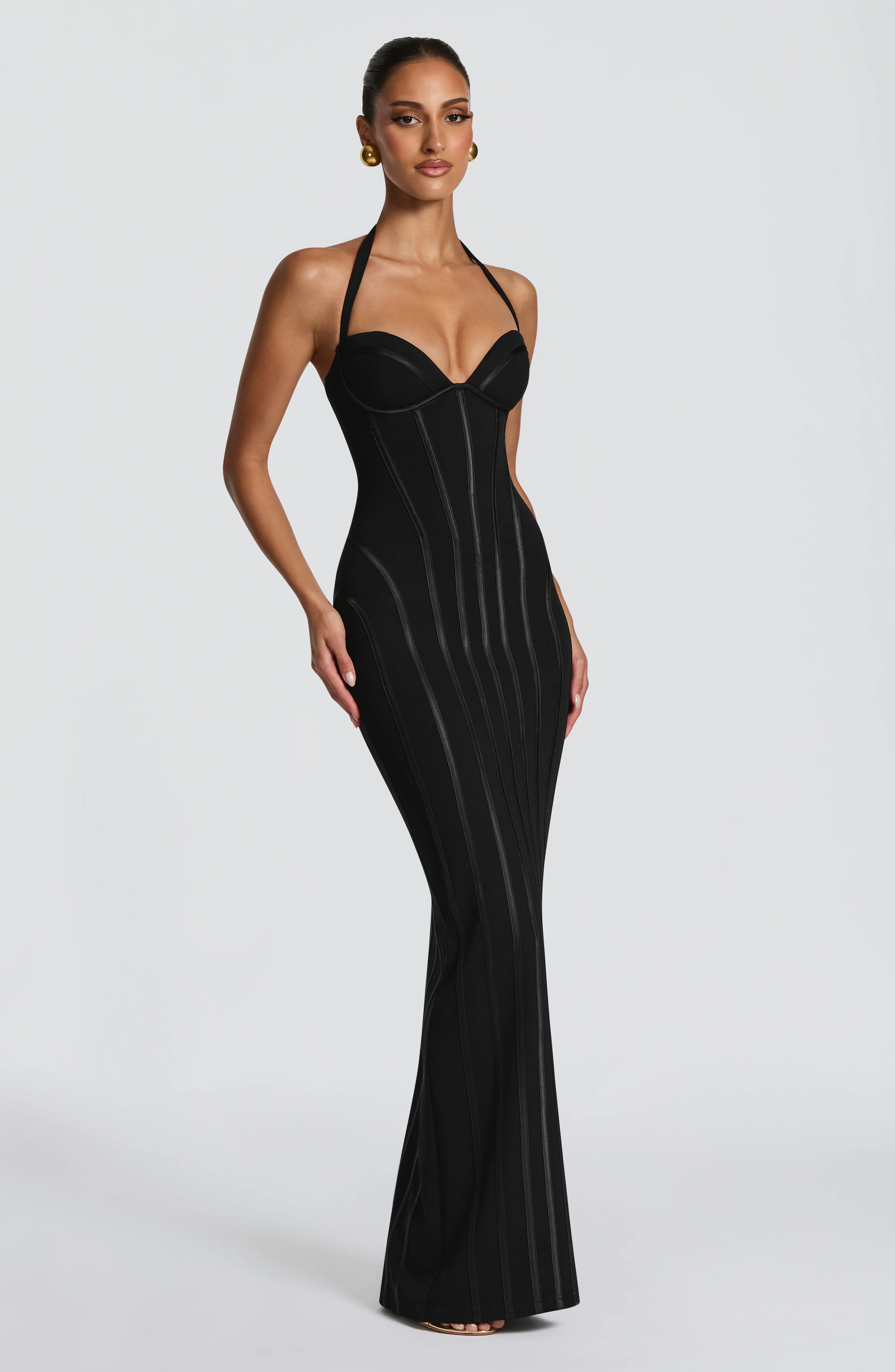 Nigella Maxi Dress - Black - Image 3