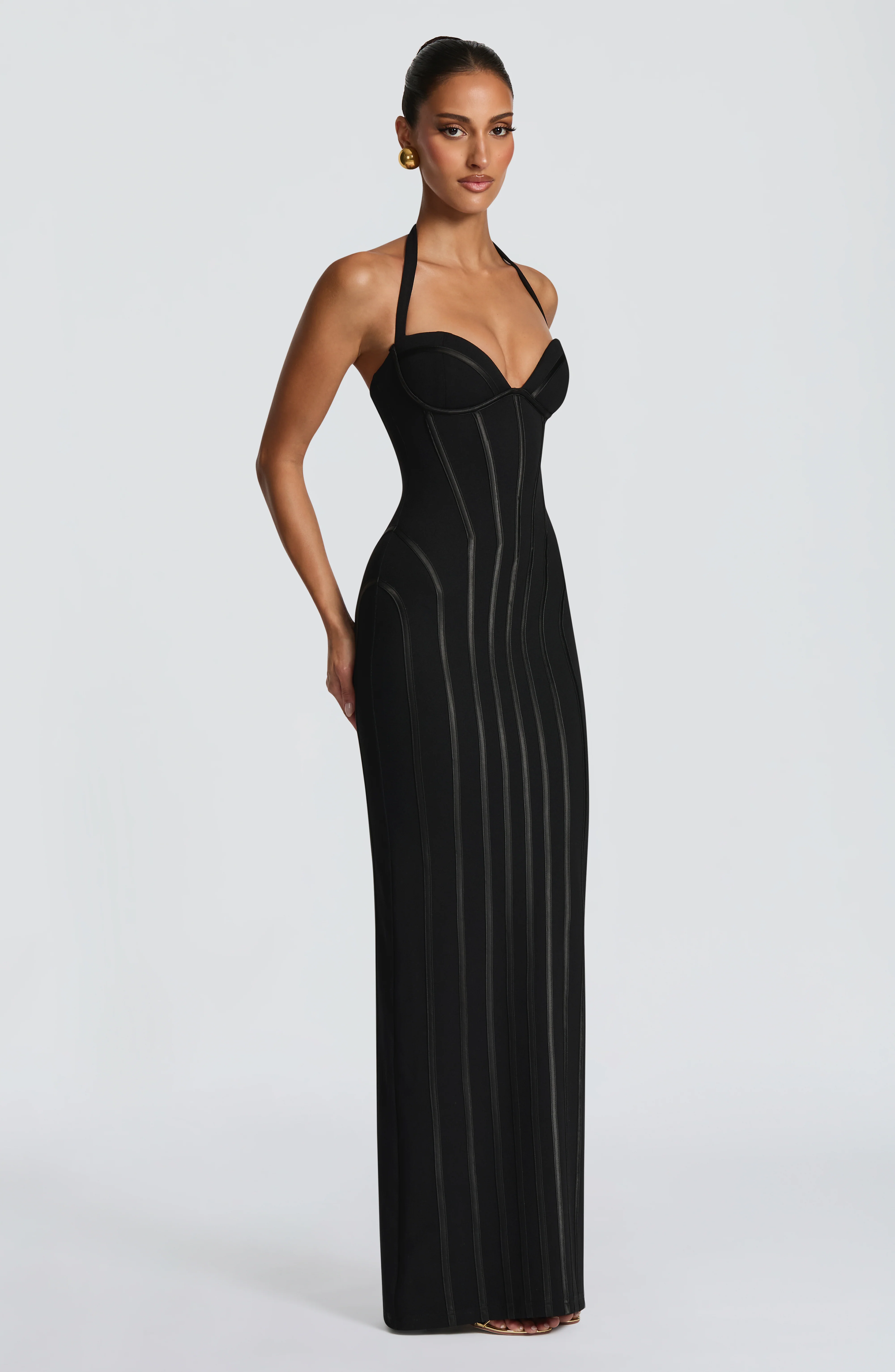 Nigella Maxi Dress - Black - Image 8