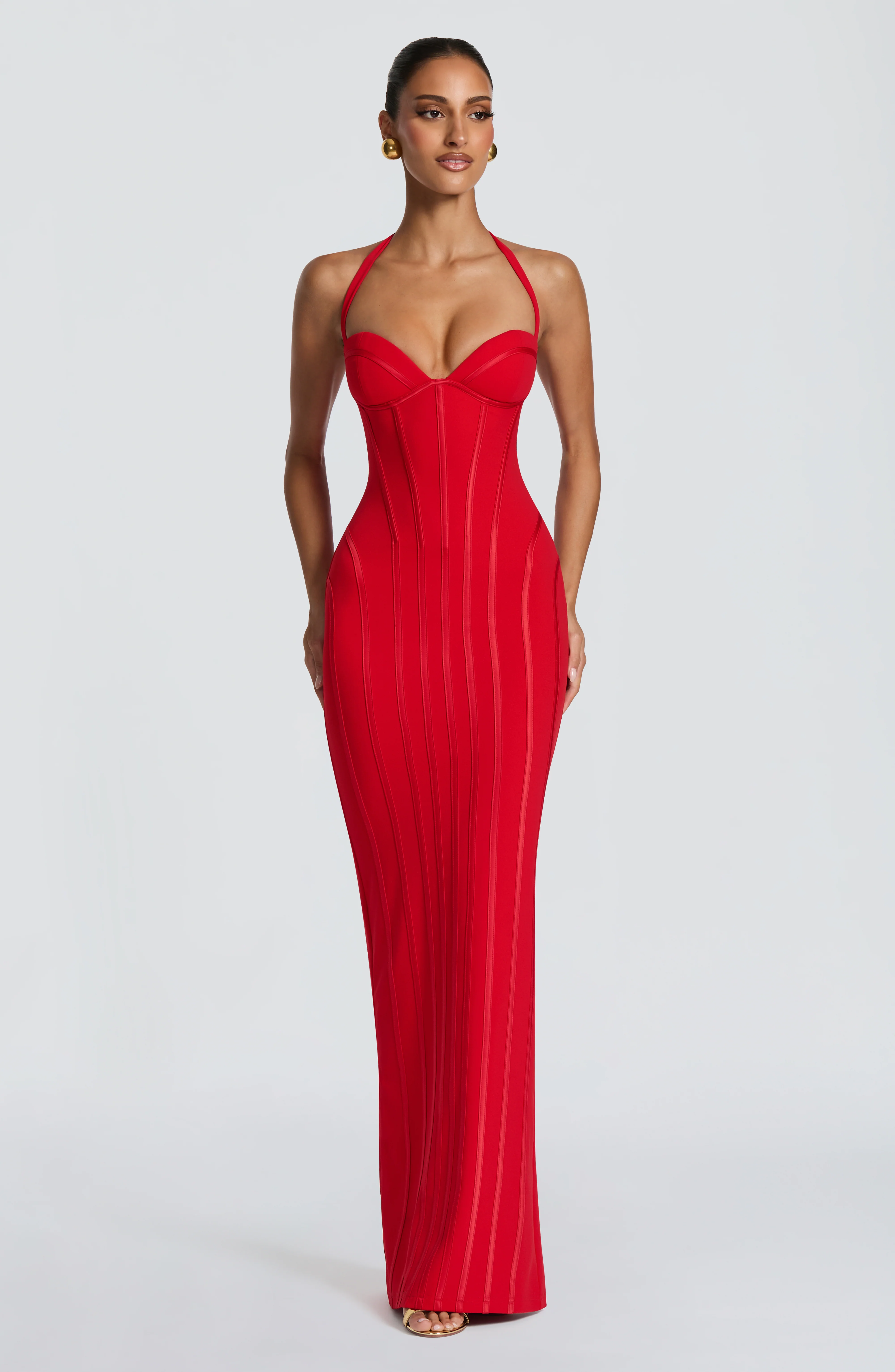 Nigella Maxi Dress - Red - Image 3