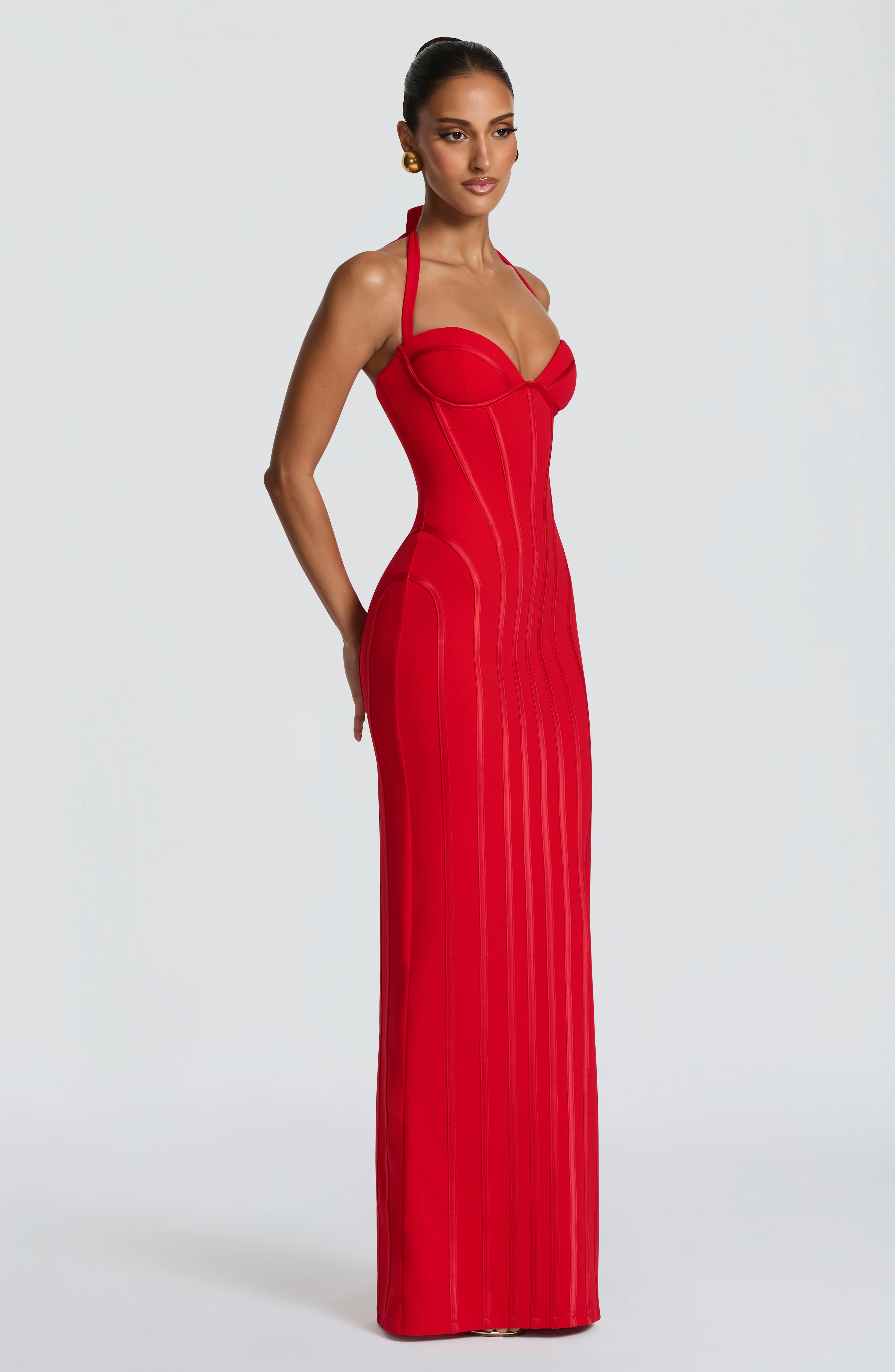 Nigella Maxi Dress - Red - Image 9