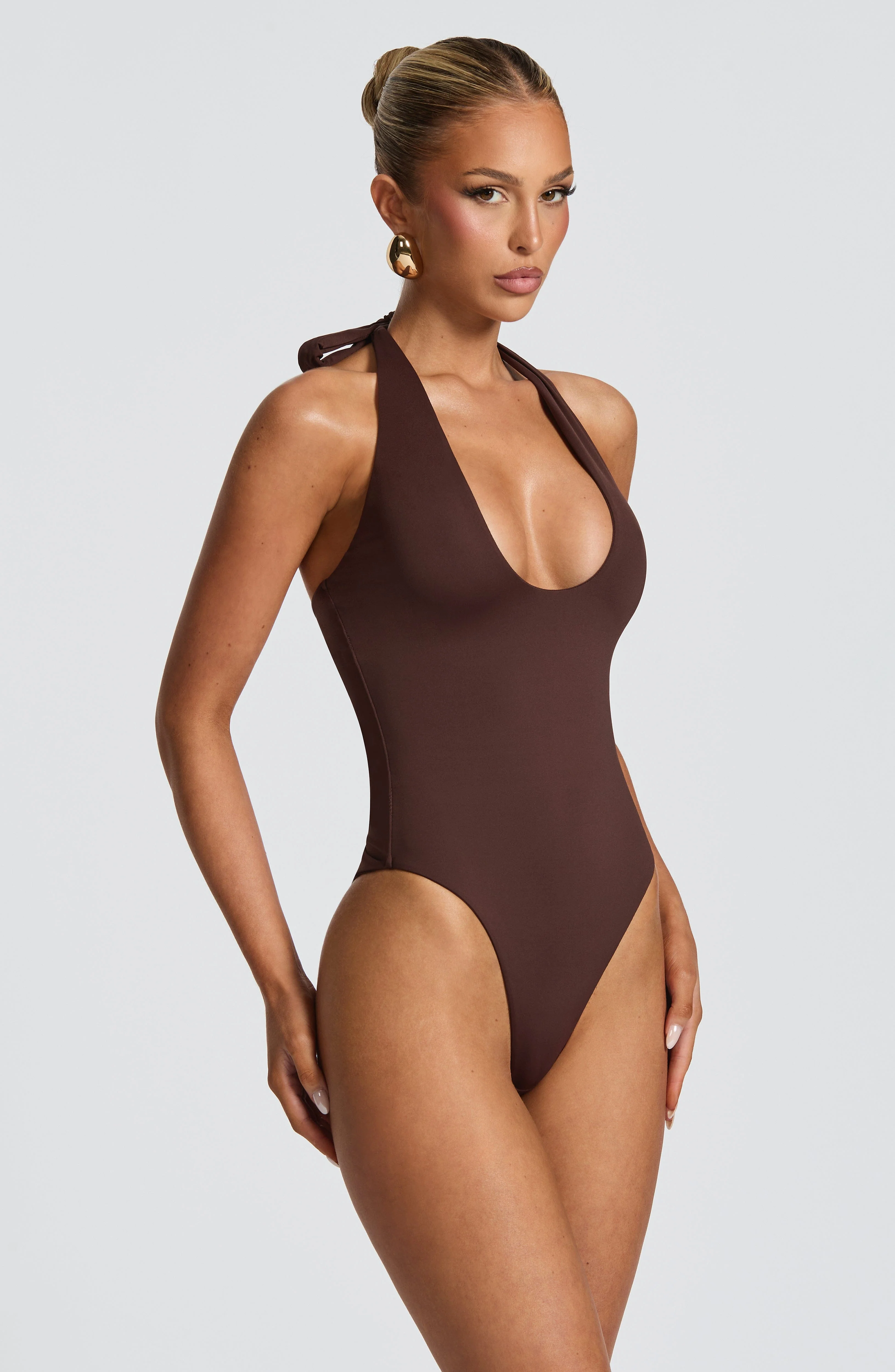 Odele Bodysuit - Plum Brown - Image 3