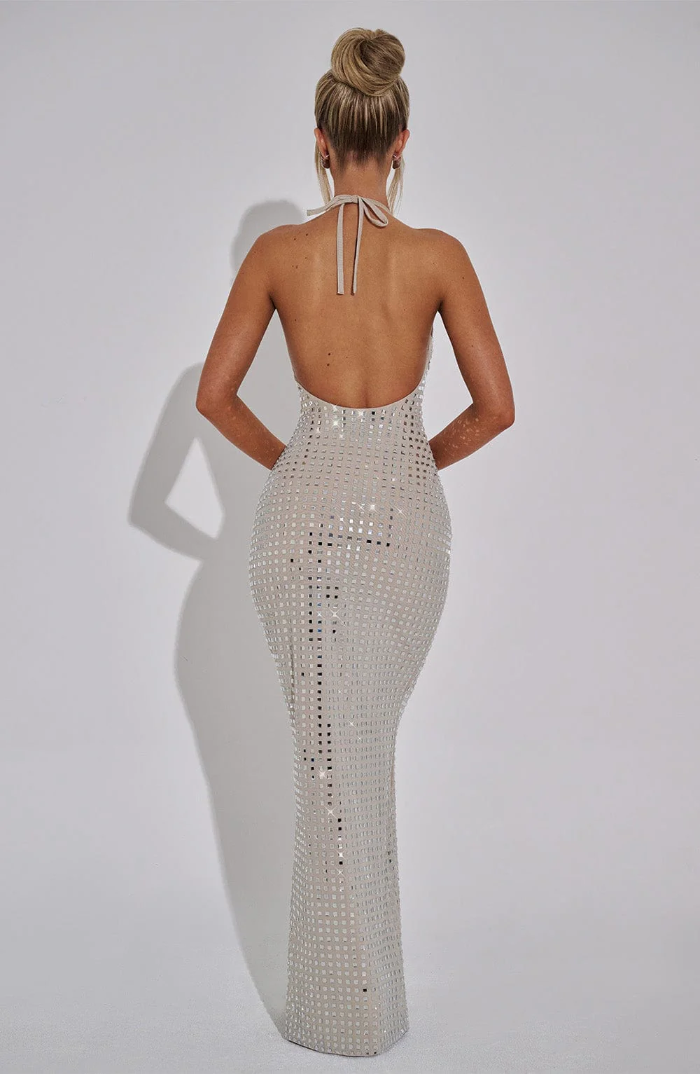 Odessa Maxi Dress - Nude - Image 8