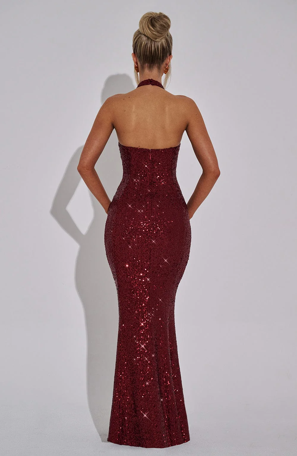 Odette Maxi Dress - Wine - Image 3