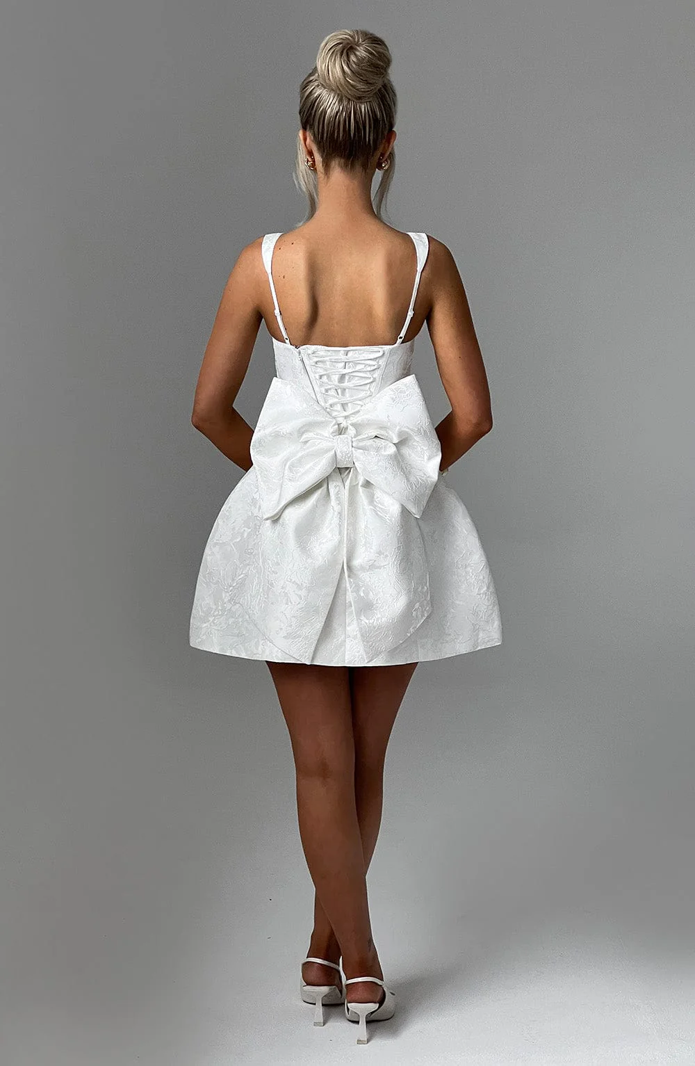 Orla Mini Dress - Ivory - Image 5