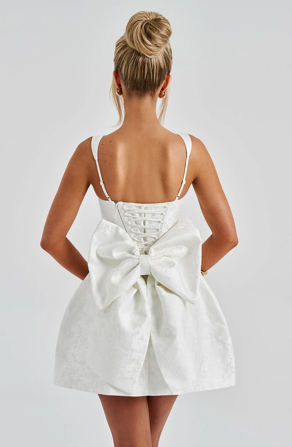 Orla Mini Dress - Ivory - Image 6