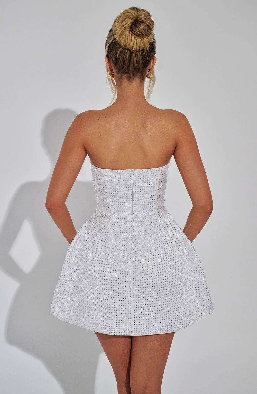Paloma Mini Dress - Ivory - Image 2