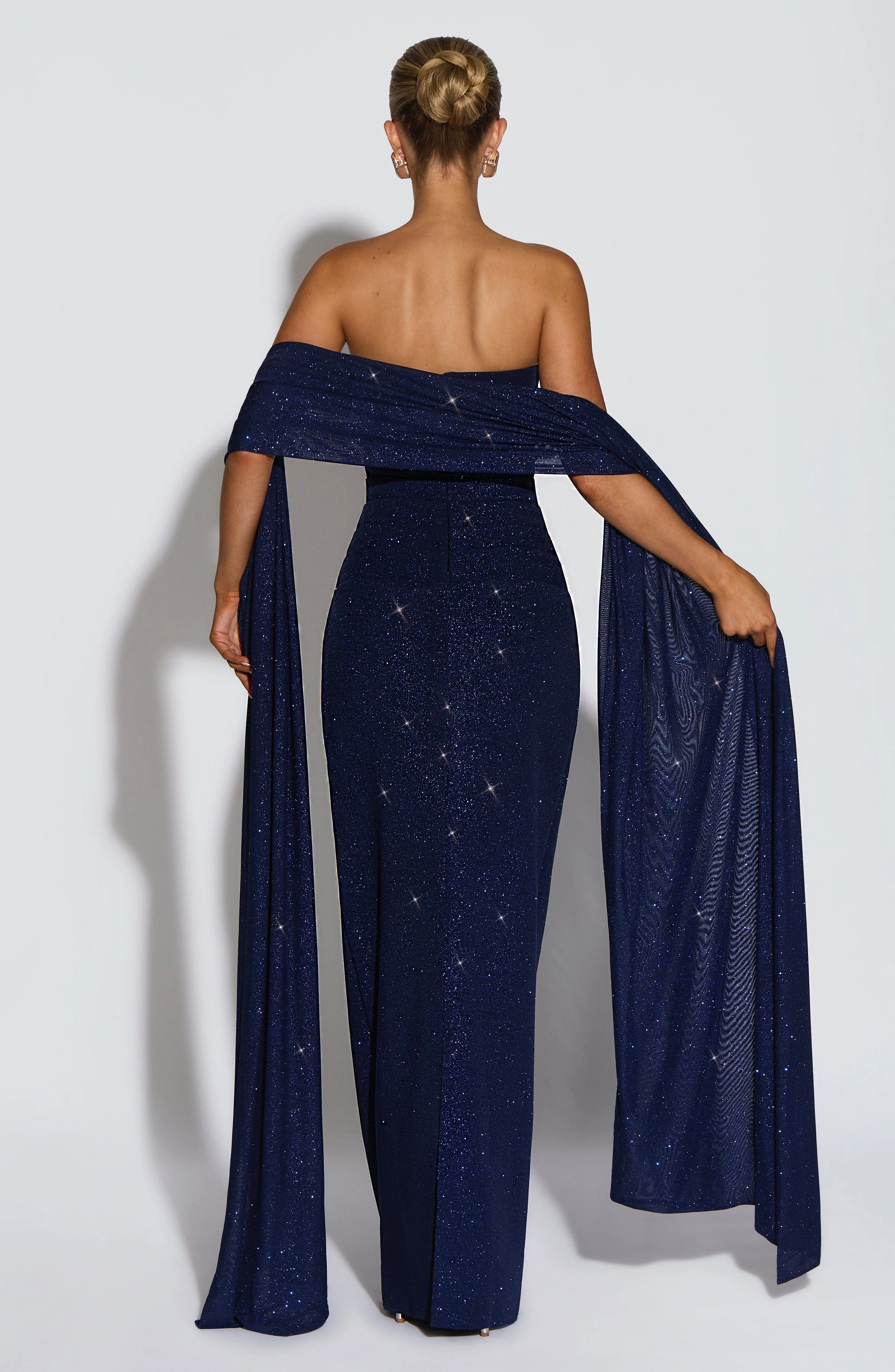 Pandra Maxi Dress - Navy Sparkle - Image 4