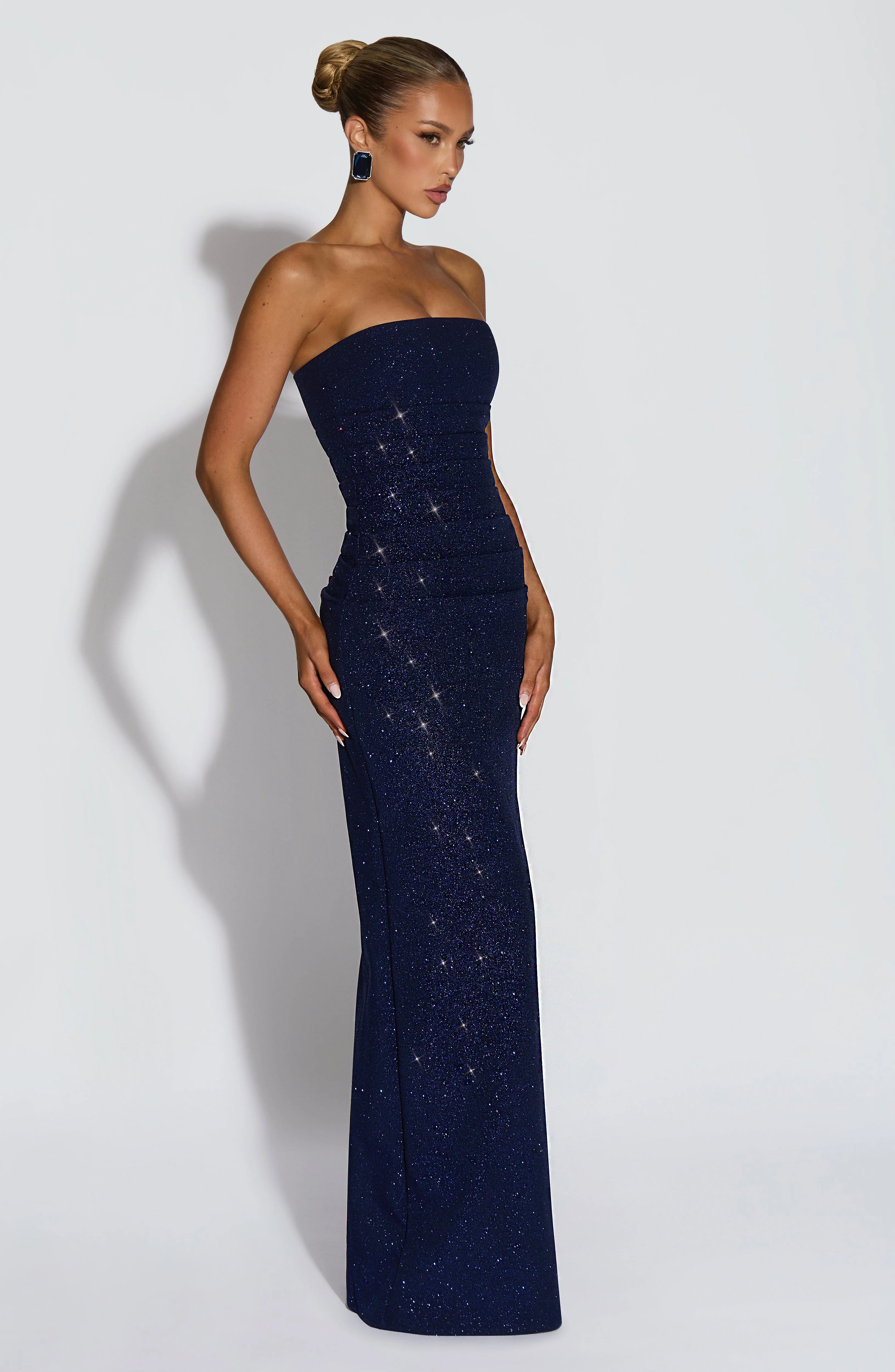 Pandra Maxi Dress - Navy Sparkle - Image 7