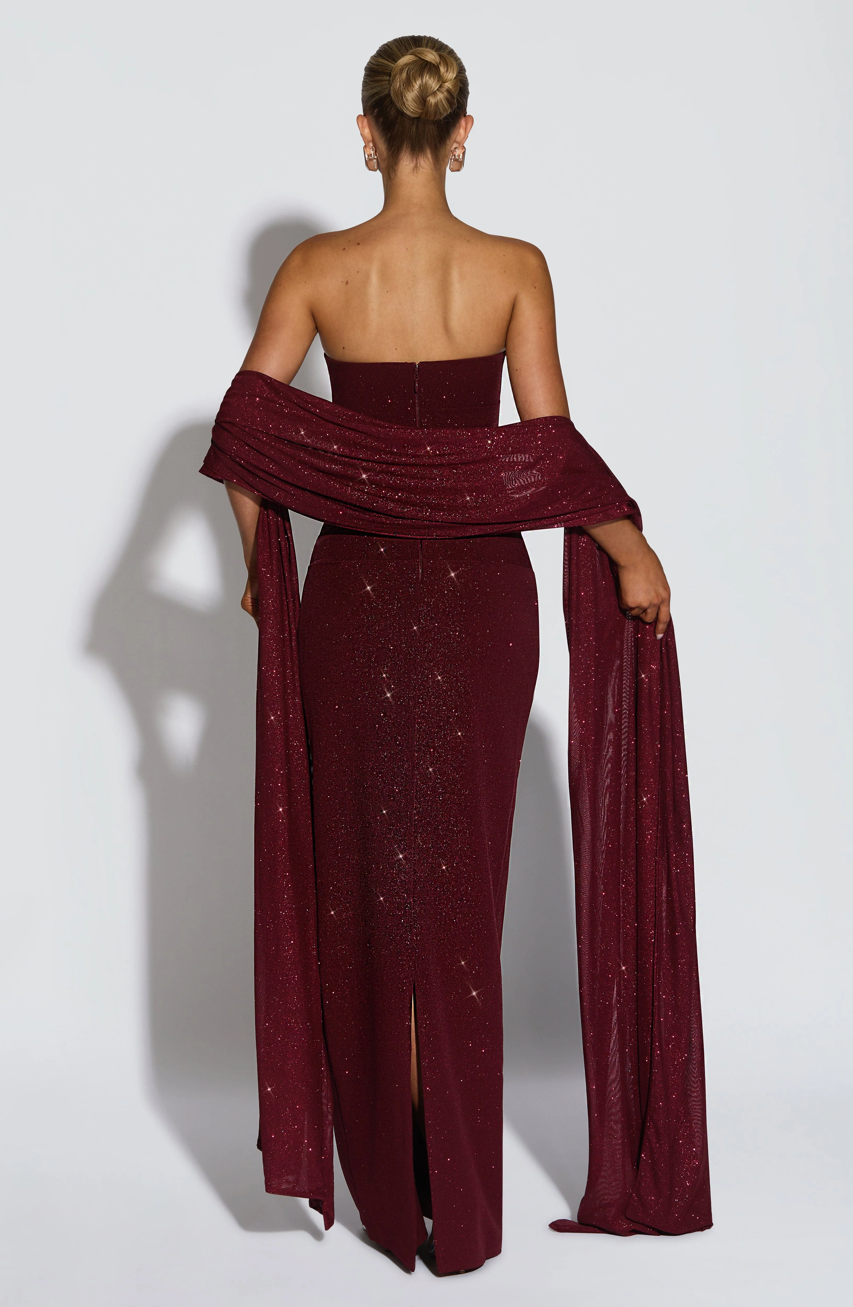 Pandra Maxi Dress - Wine Sparkle - Image 3