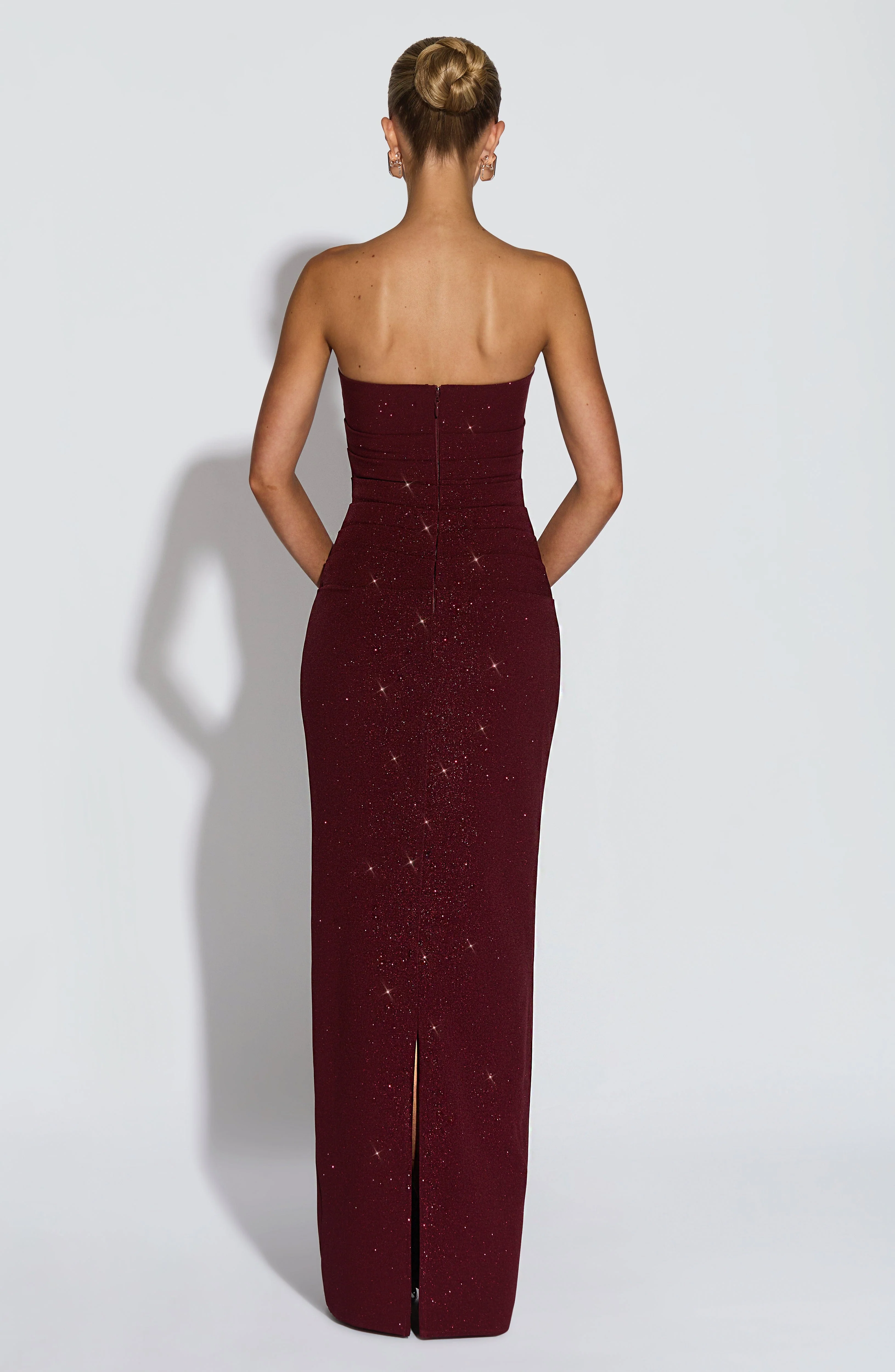 Pandra Maxi Dress - Wine Sparkle - Image 9