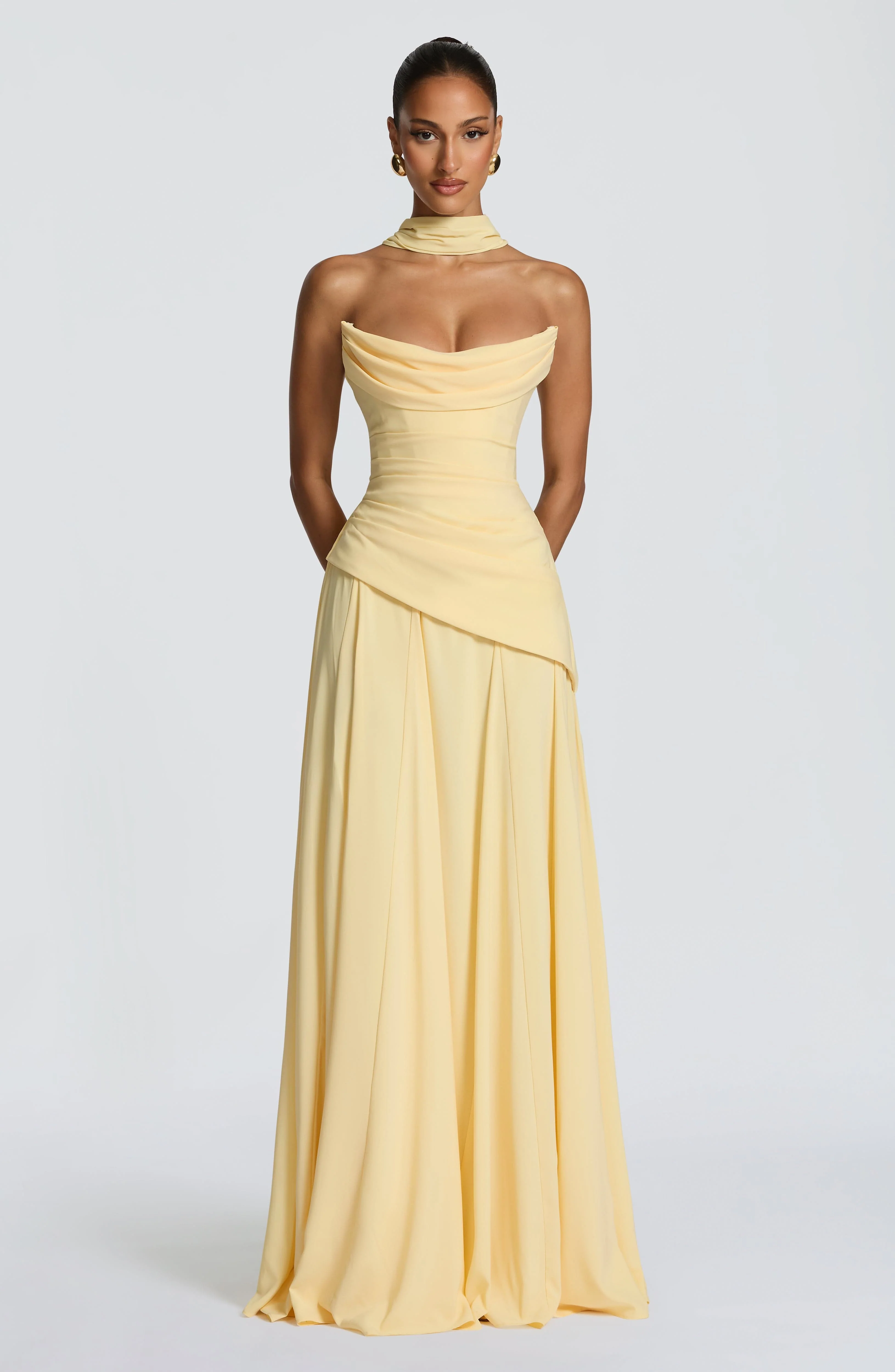 Patricia Maxi Dress - Lemon - Image 11