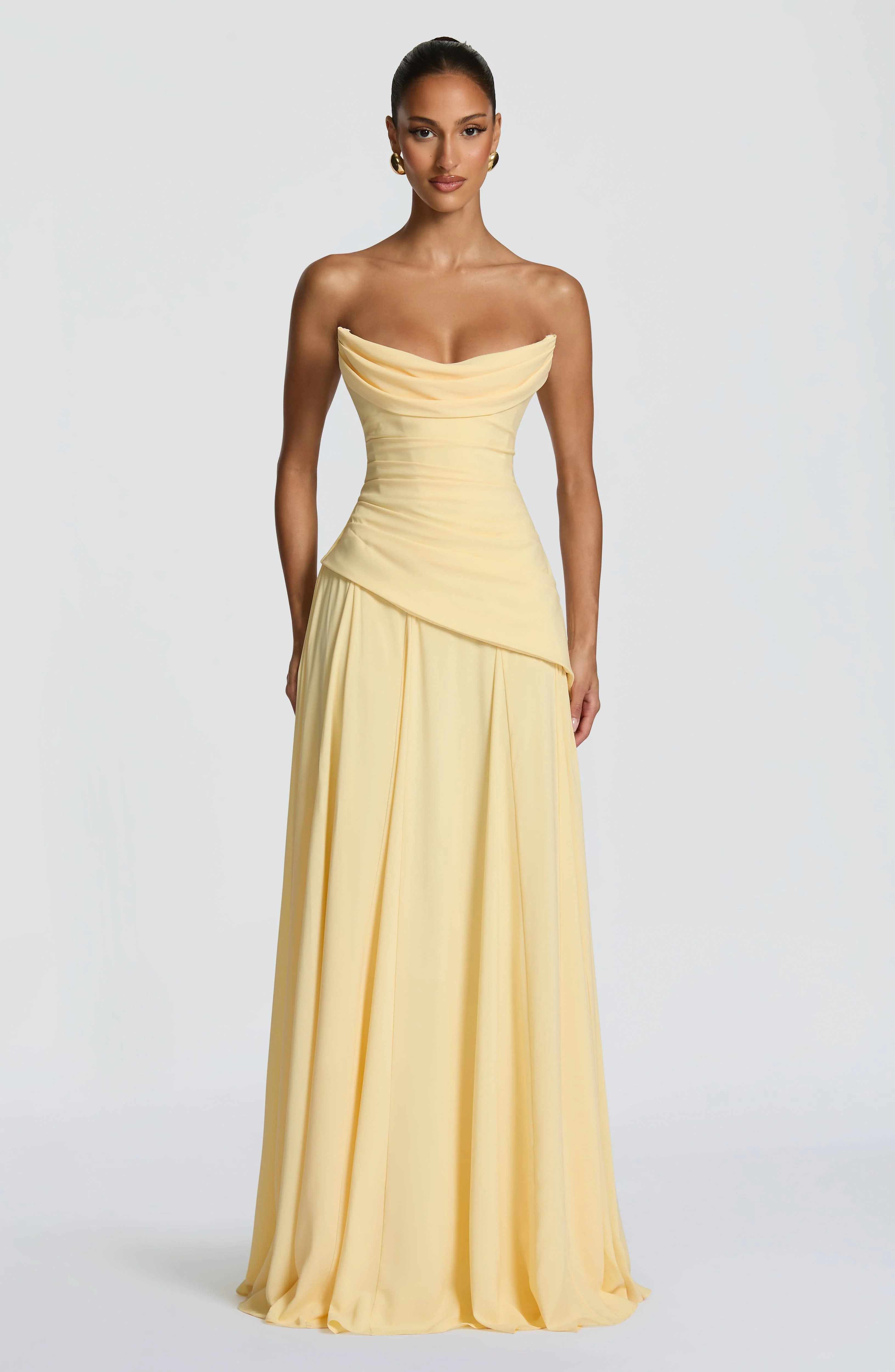 Patricia Maxi Dress - Lemon - Image 6