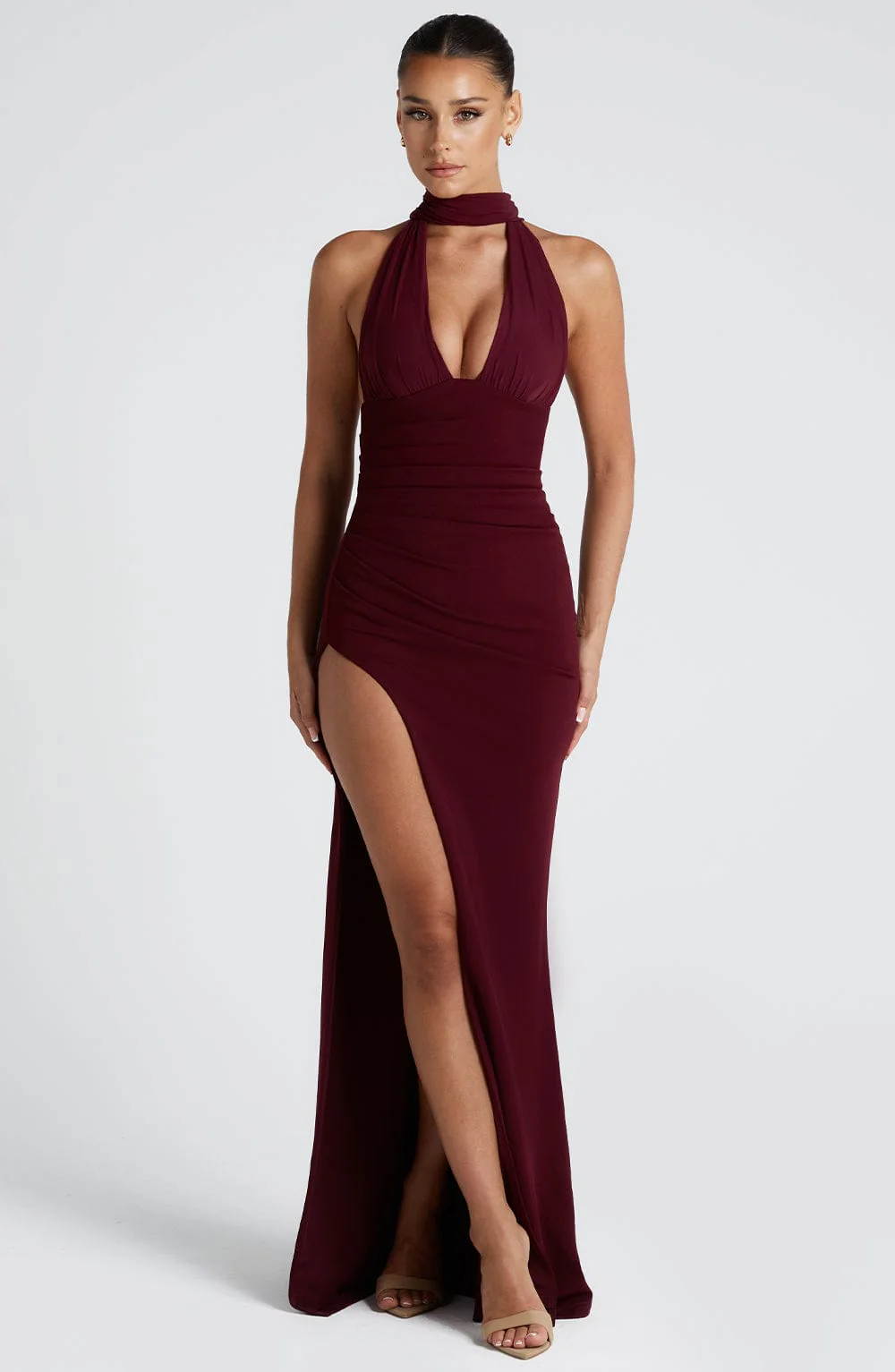 Paulina Maxi Dress - Cherry Lacquer - Image 5