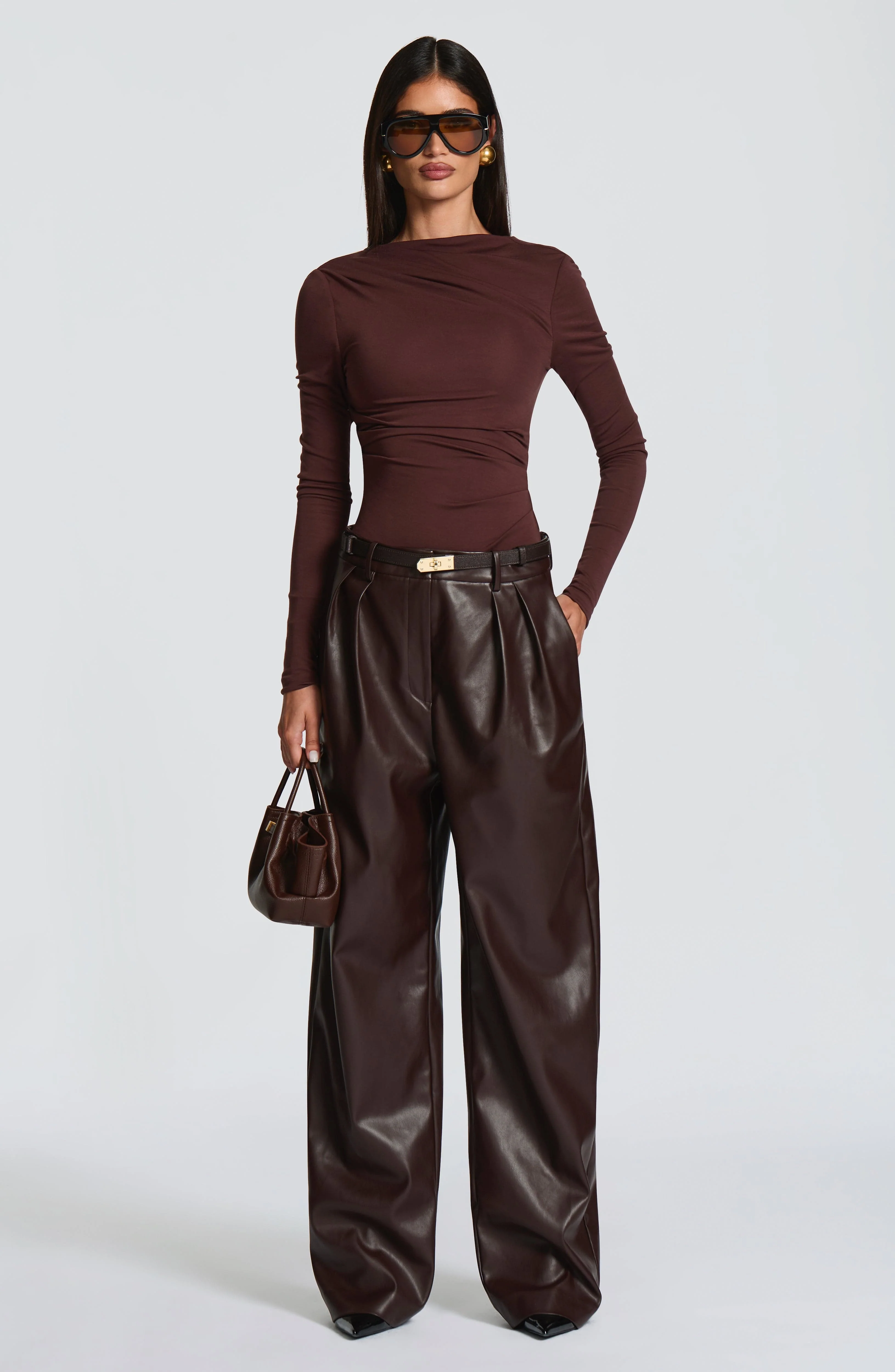 Pearson Bodysuit - Plum Brown - Image 6