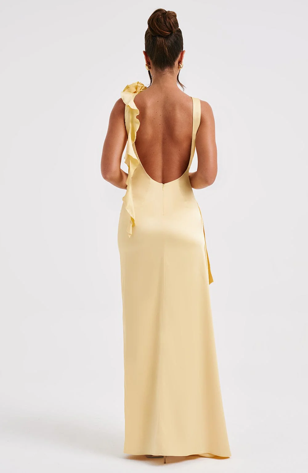 Peggy Maxi Dress - Lemon - Image 4