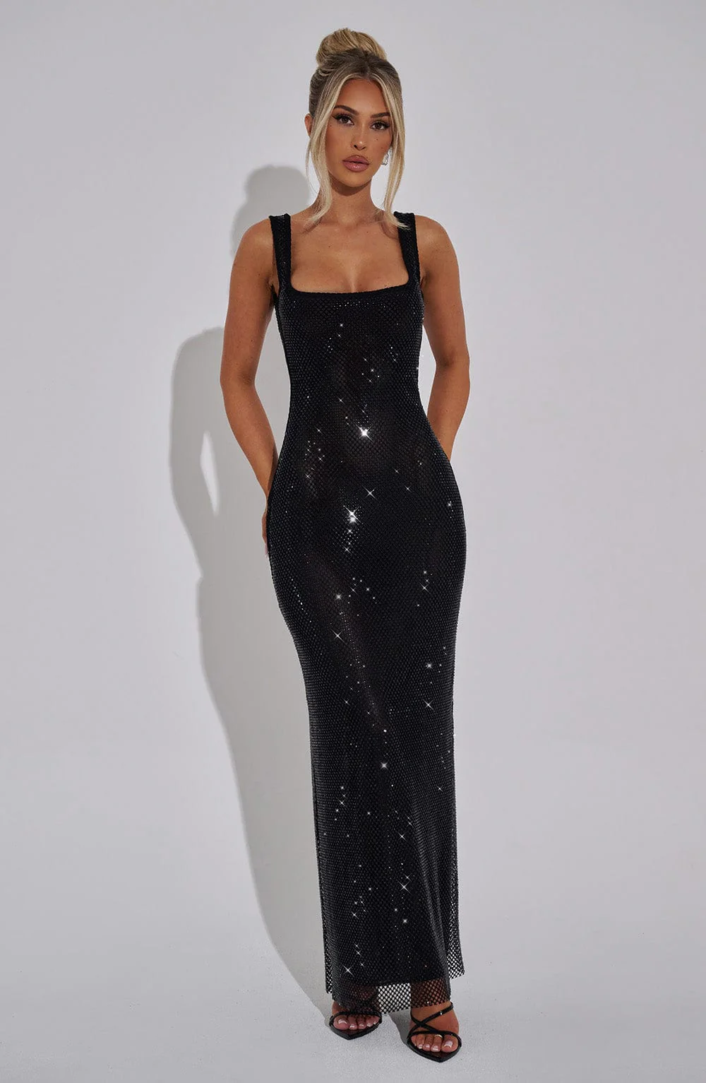 Petra Maxi Dress - Black - Image 3