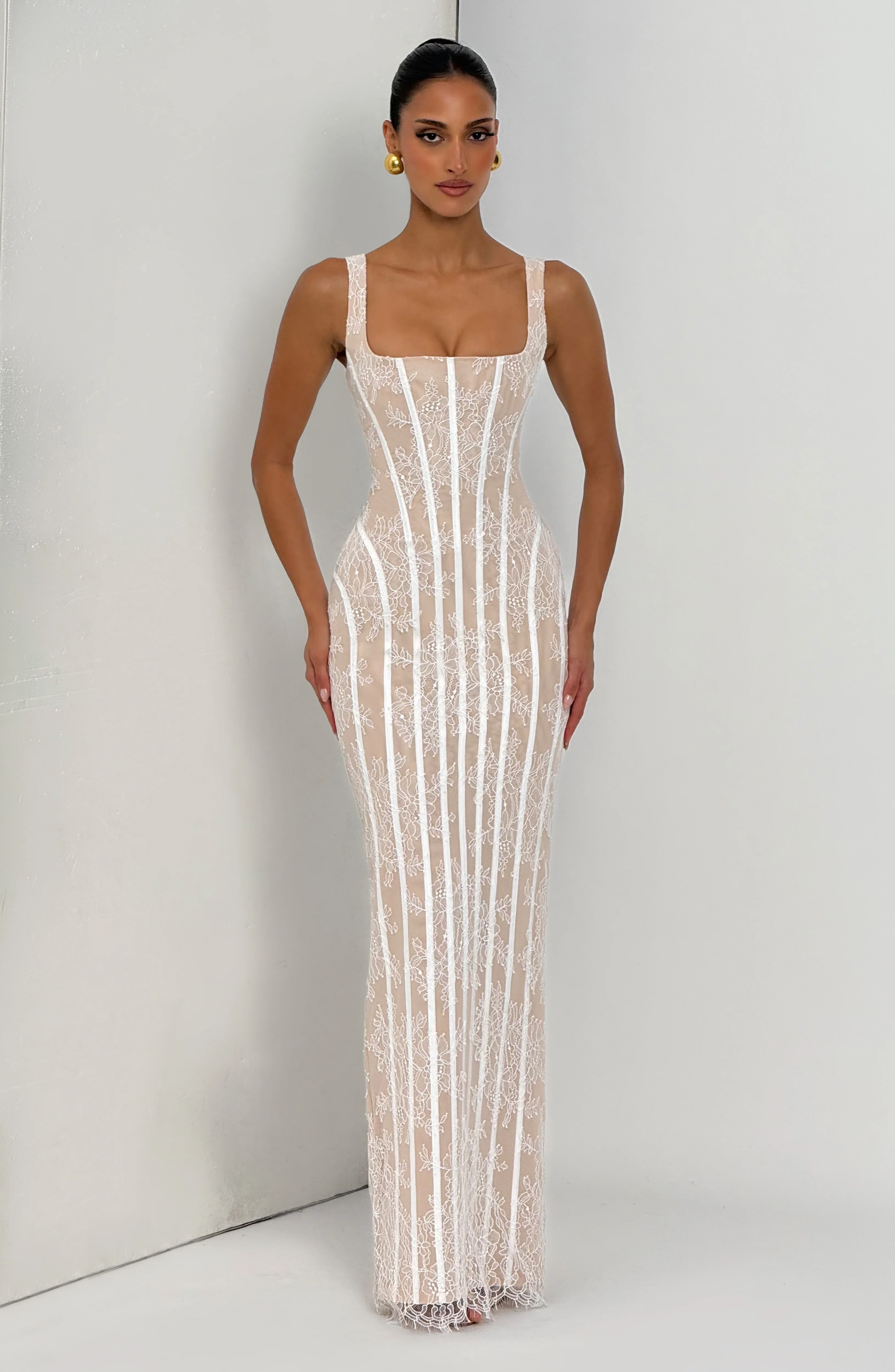 Polina Maxi Dress - Ivory - Image 9