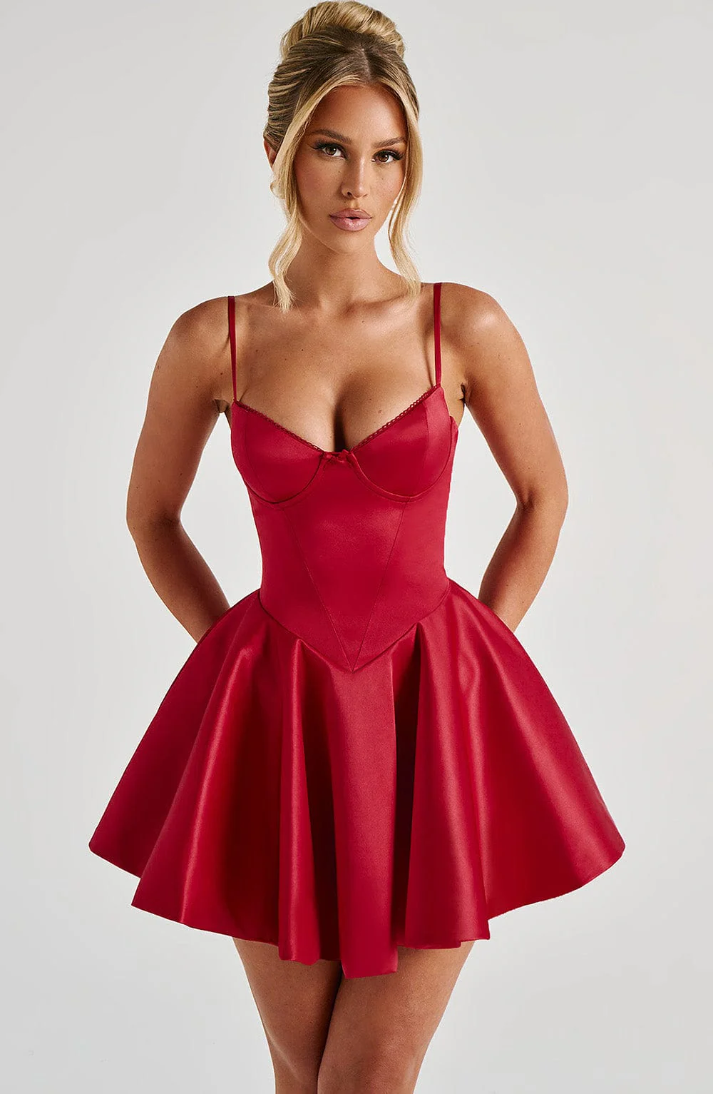 Poppy Mini Dress - Red - Image 6