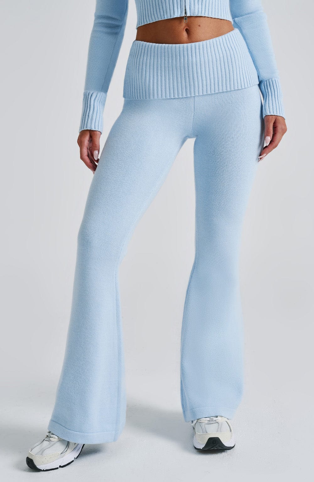 Portia Knit Pants - Baby Blue - Image 5