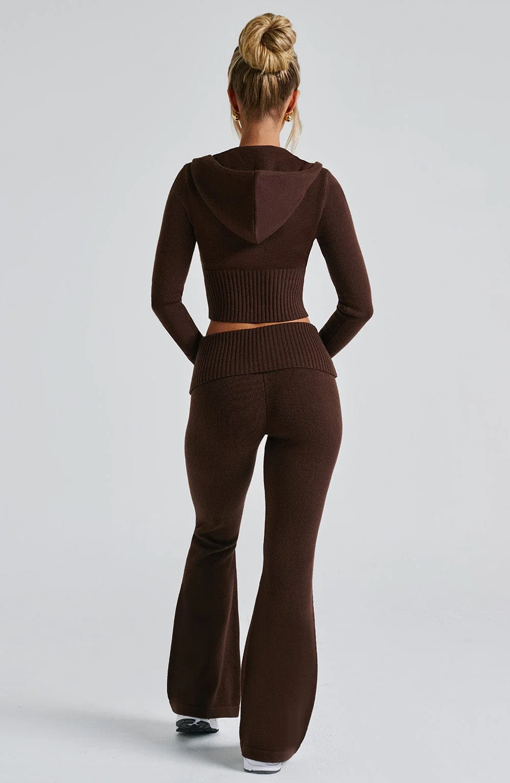 Portia Knit Pants - Chocolate - Image 3