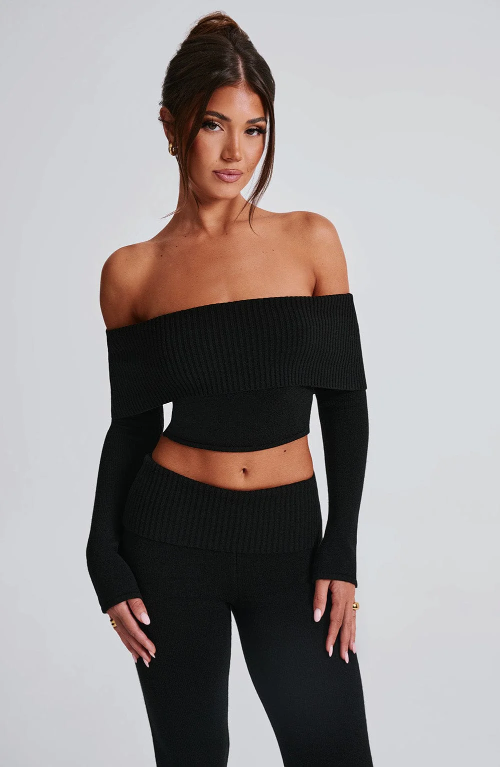 Portia Knit Top - Black - Image 4