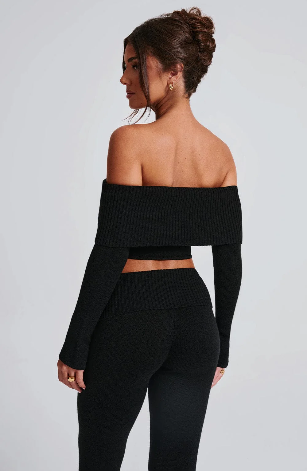 Portia Knit Top - Black - Image 5