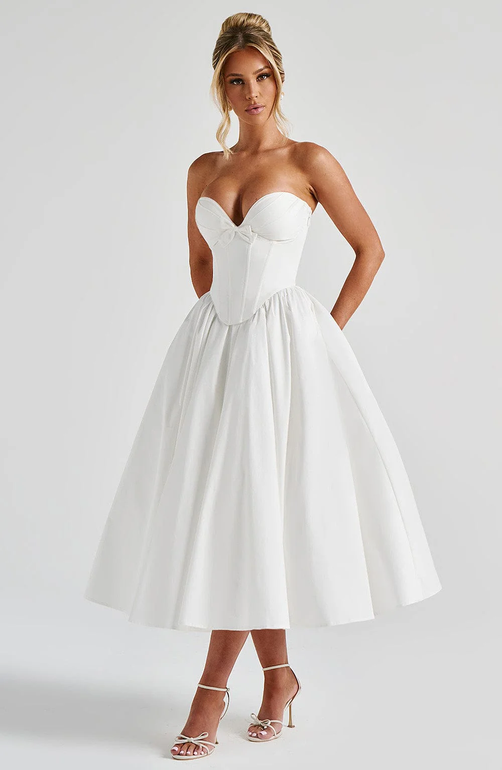 Prim Midi Dress - Ivory - Image 5