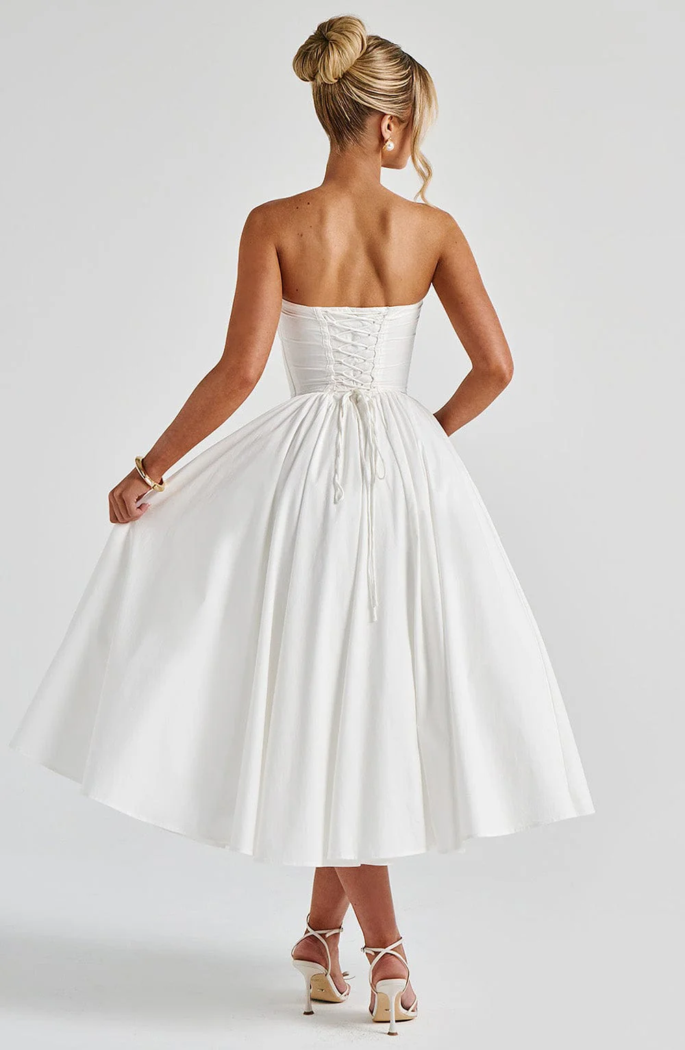 Prim Midi Dress - Ivory - Image 8