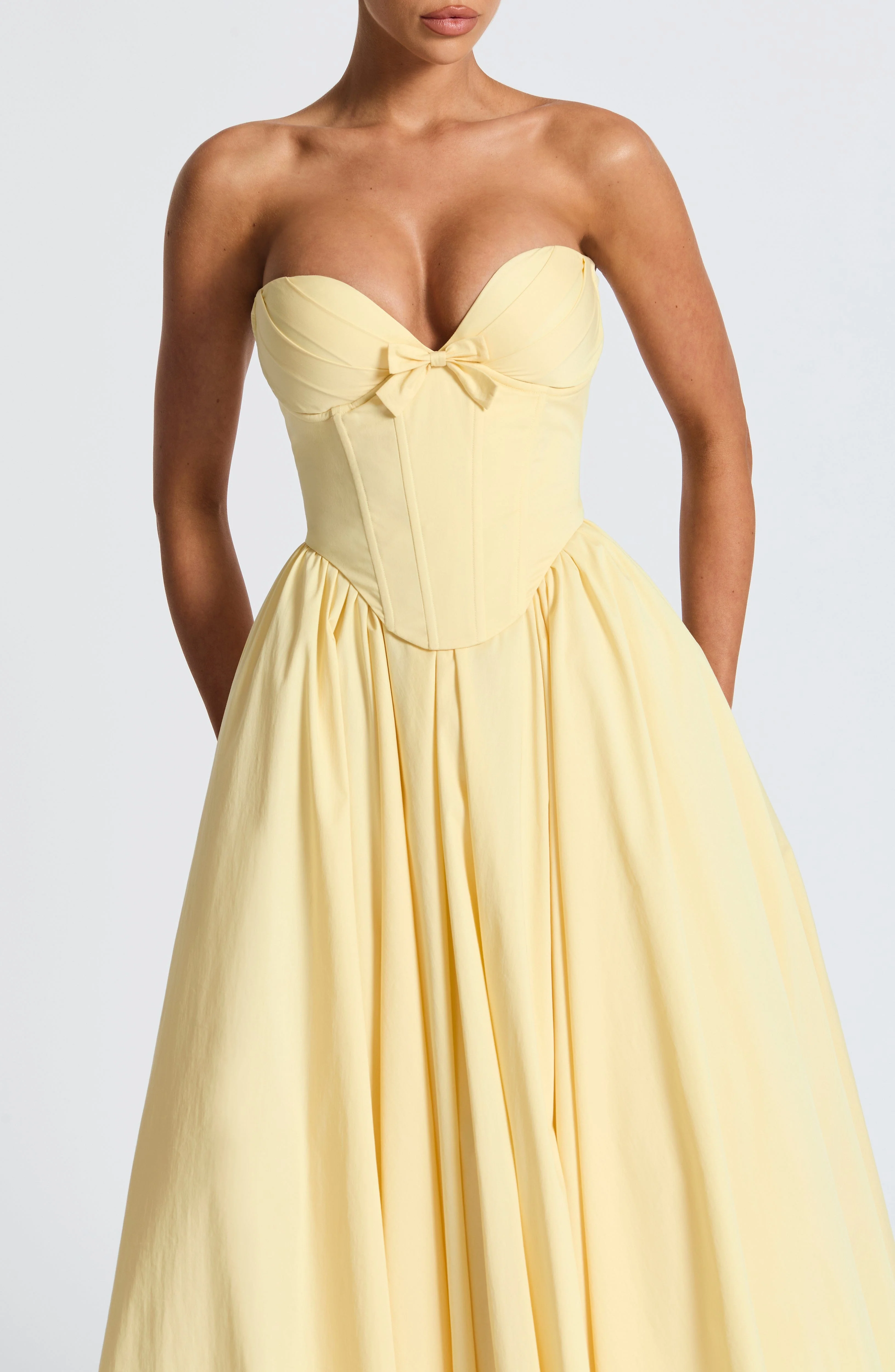 Prim Midi Dress - Lemon - Image 7
