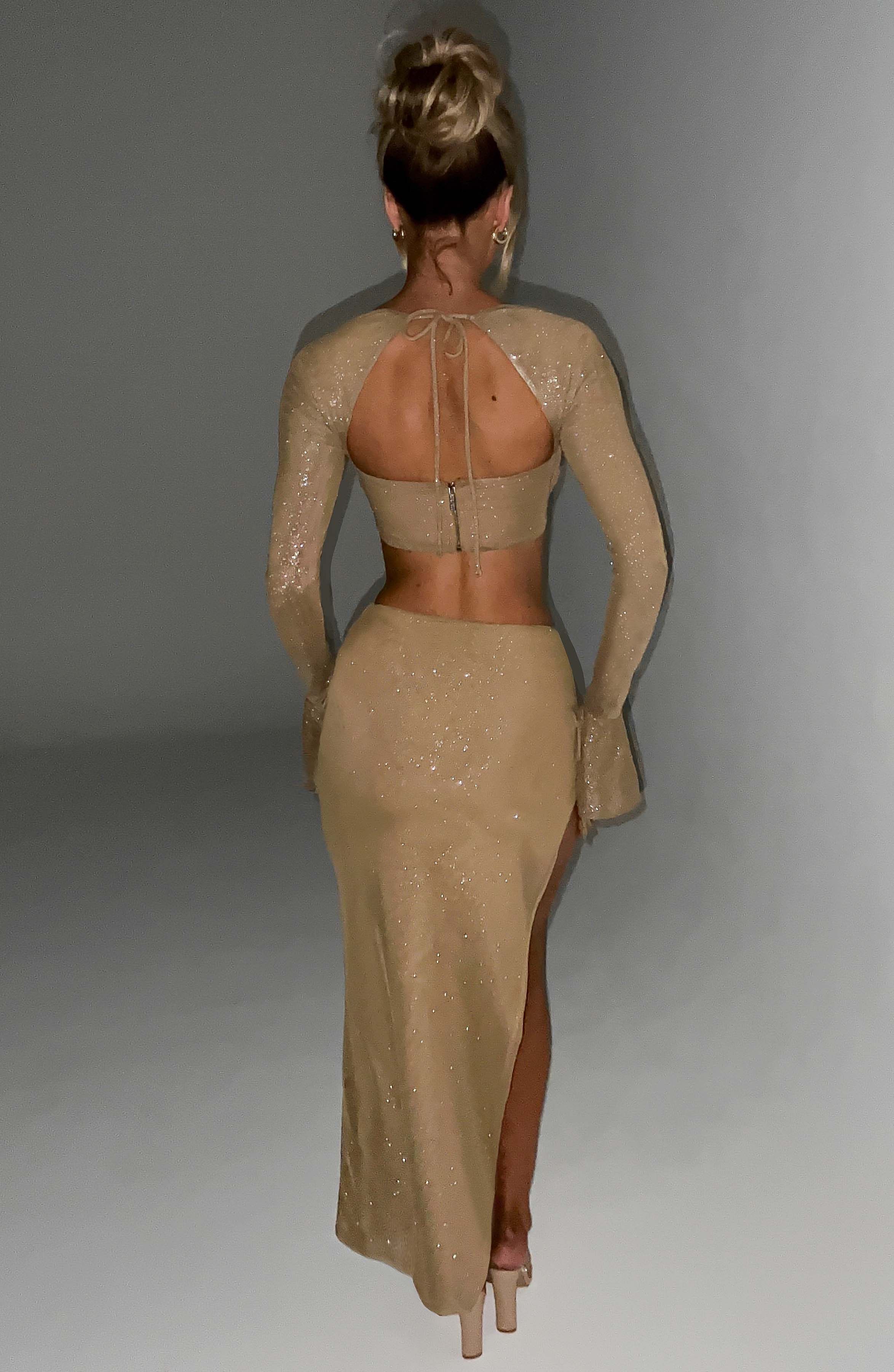 Priscilla Top - Gold Sparkle - Image 2