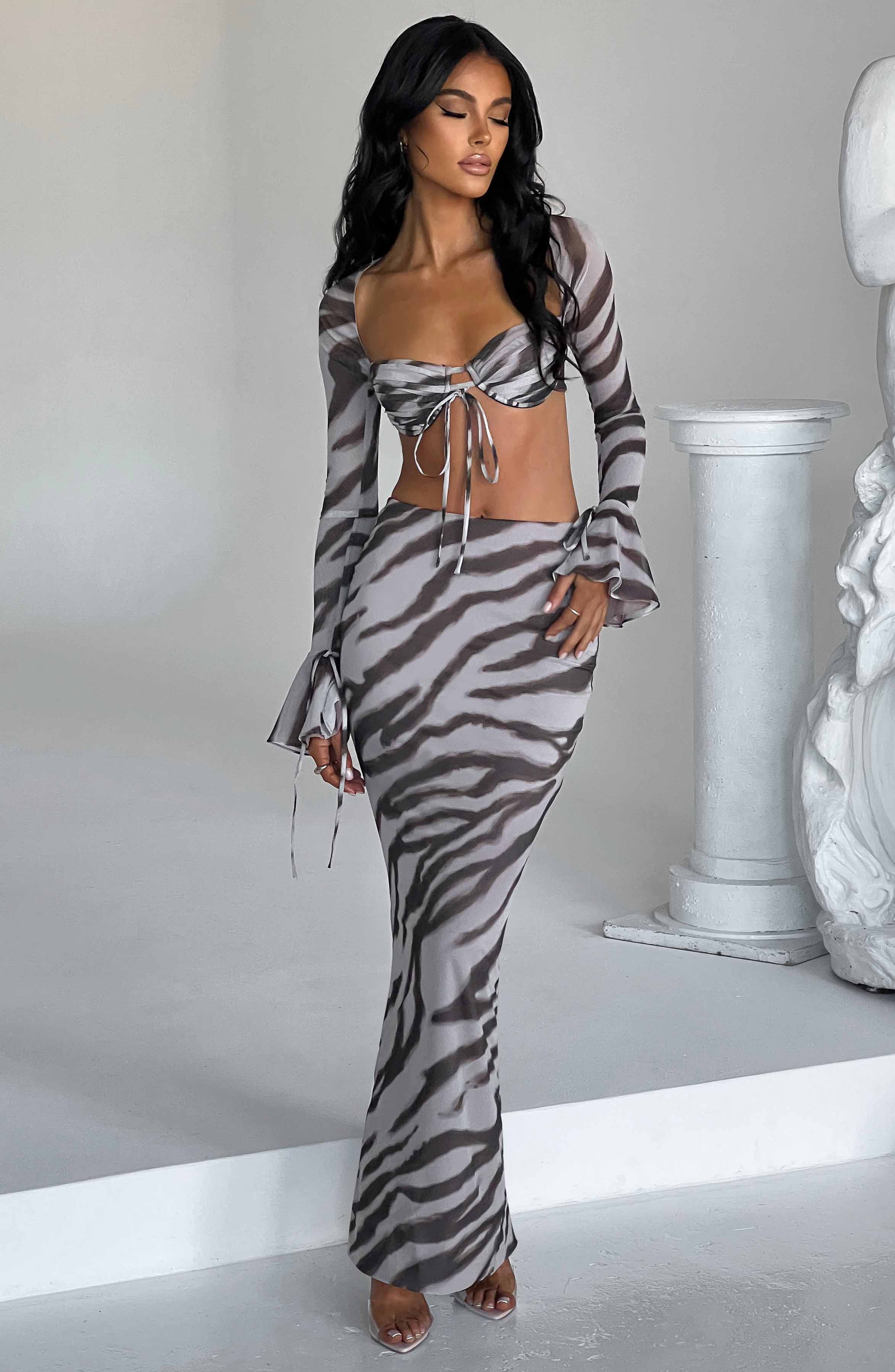 Priscilla Top - Zebra Print - Image 2